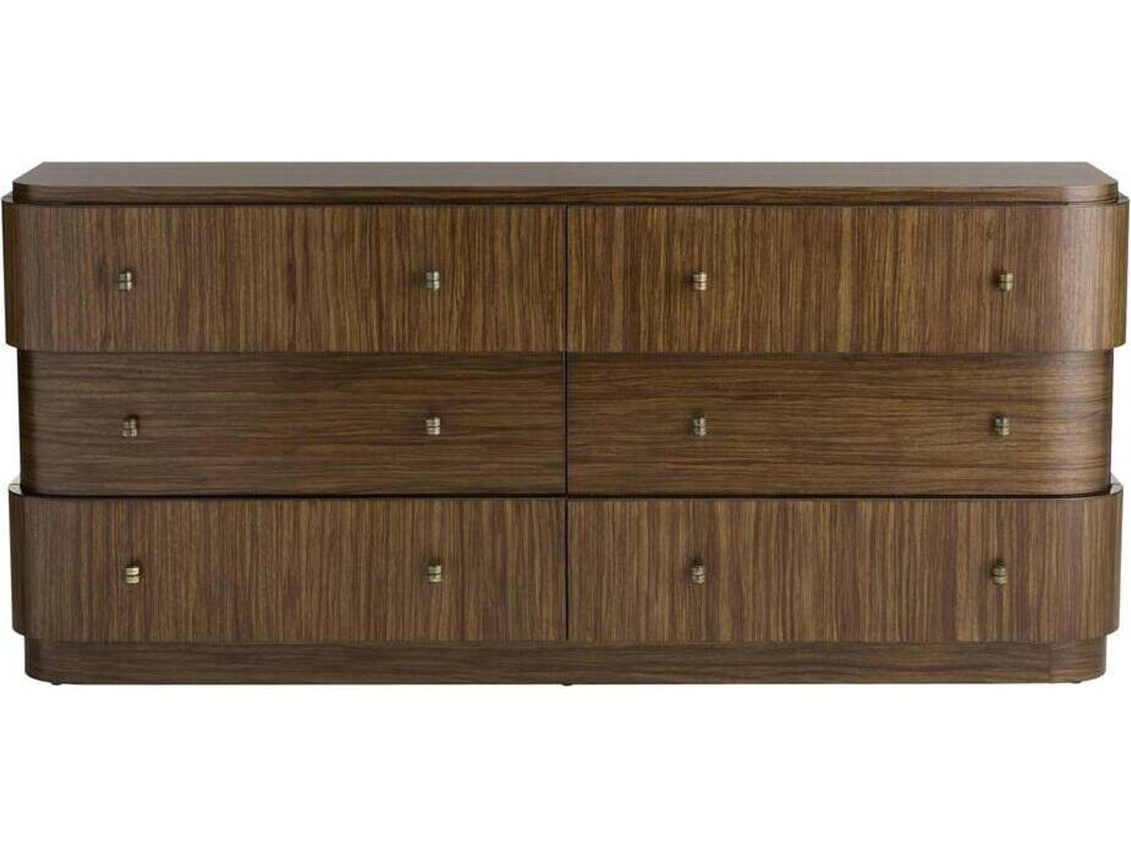 Arteriors Home Jacques 6-Drawers Brown Double Dresser