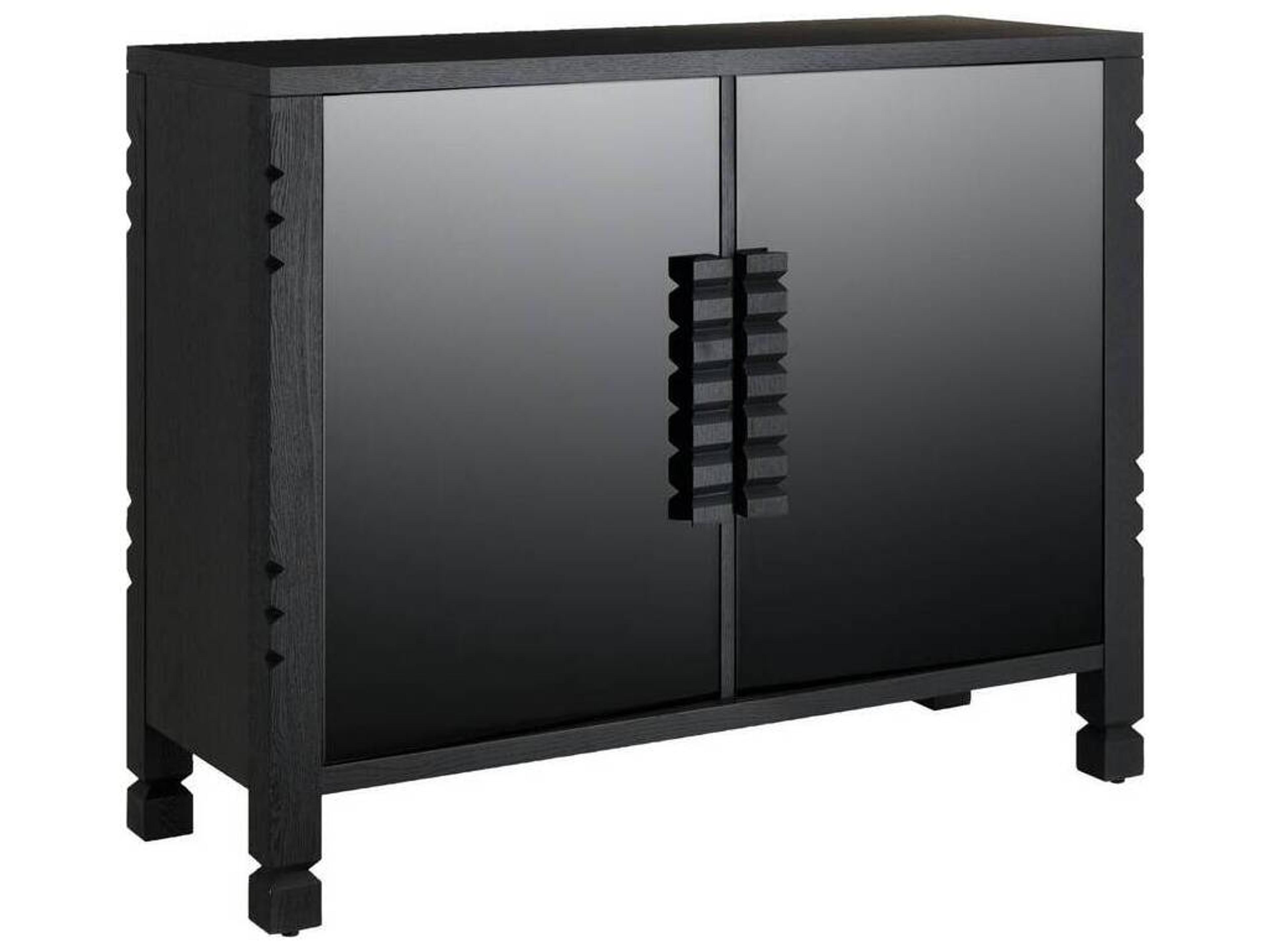 Jericho Cabinet Black Lacquer Accent Cabinet