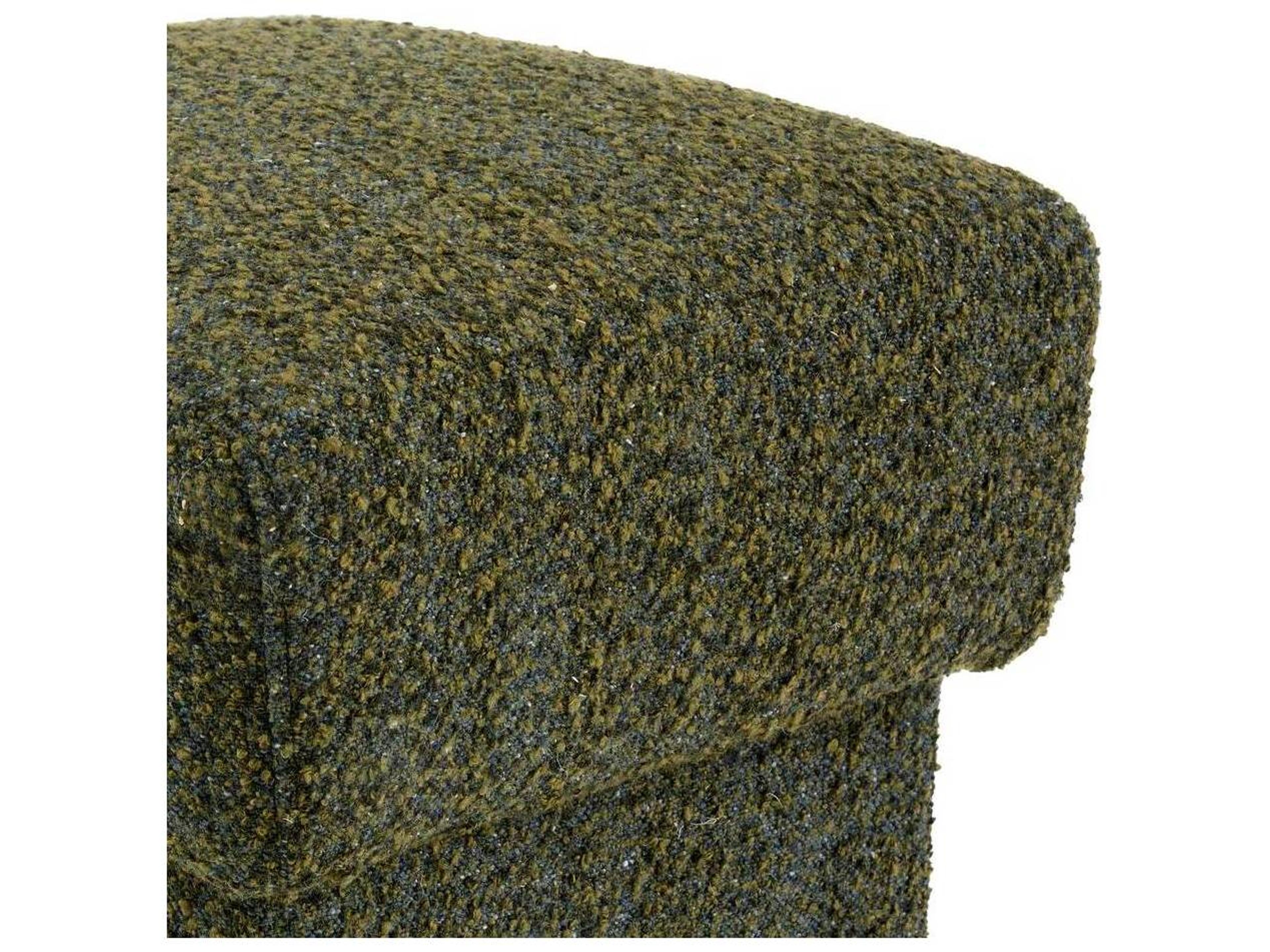 Arteriors Home Olive Green Upholstered Athens Ottoman