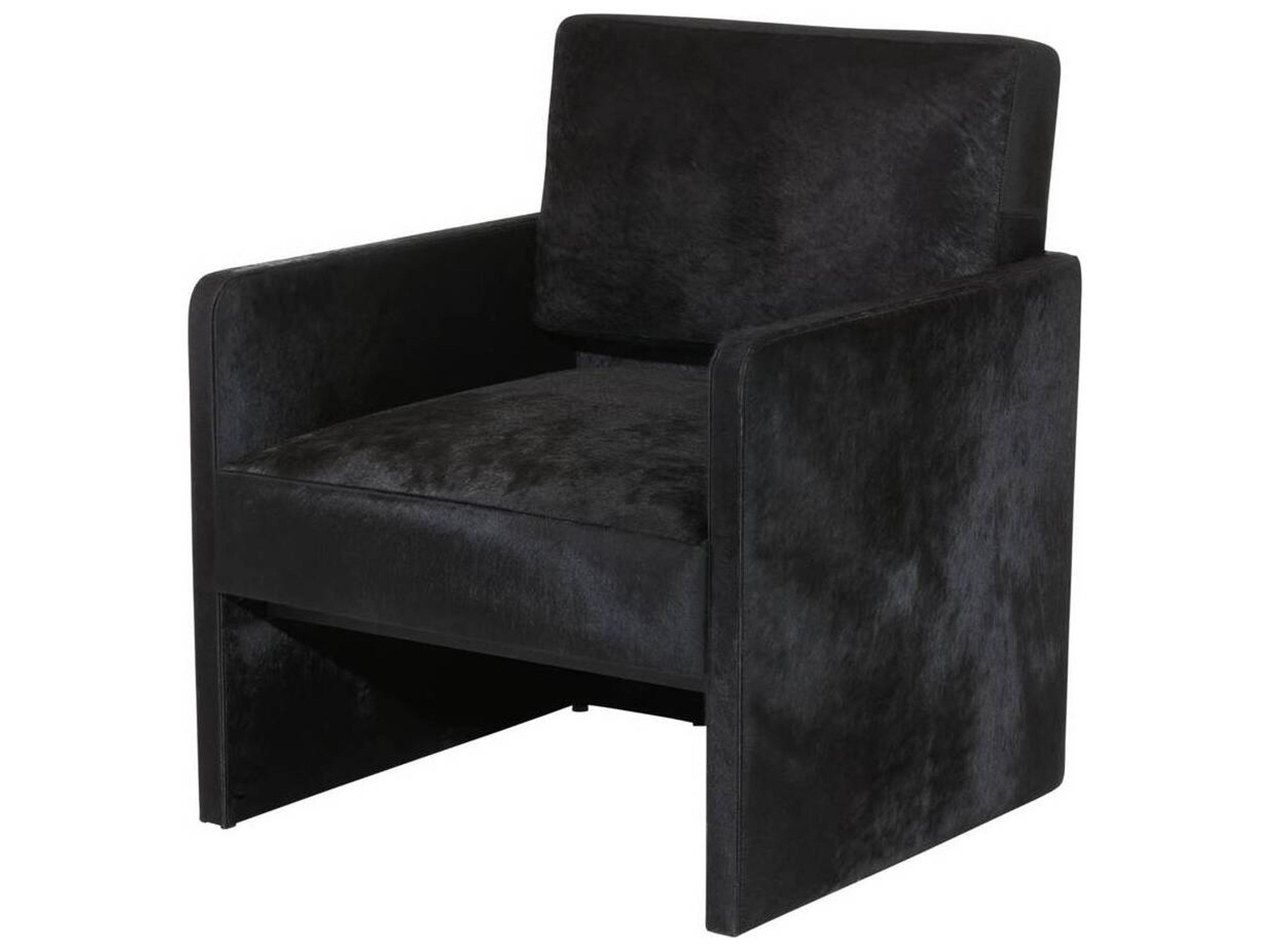 Arteriors Home Black Leather Accent Chair Devine
