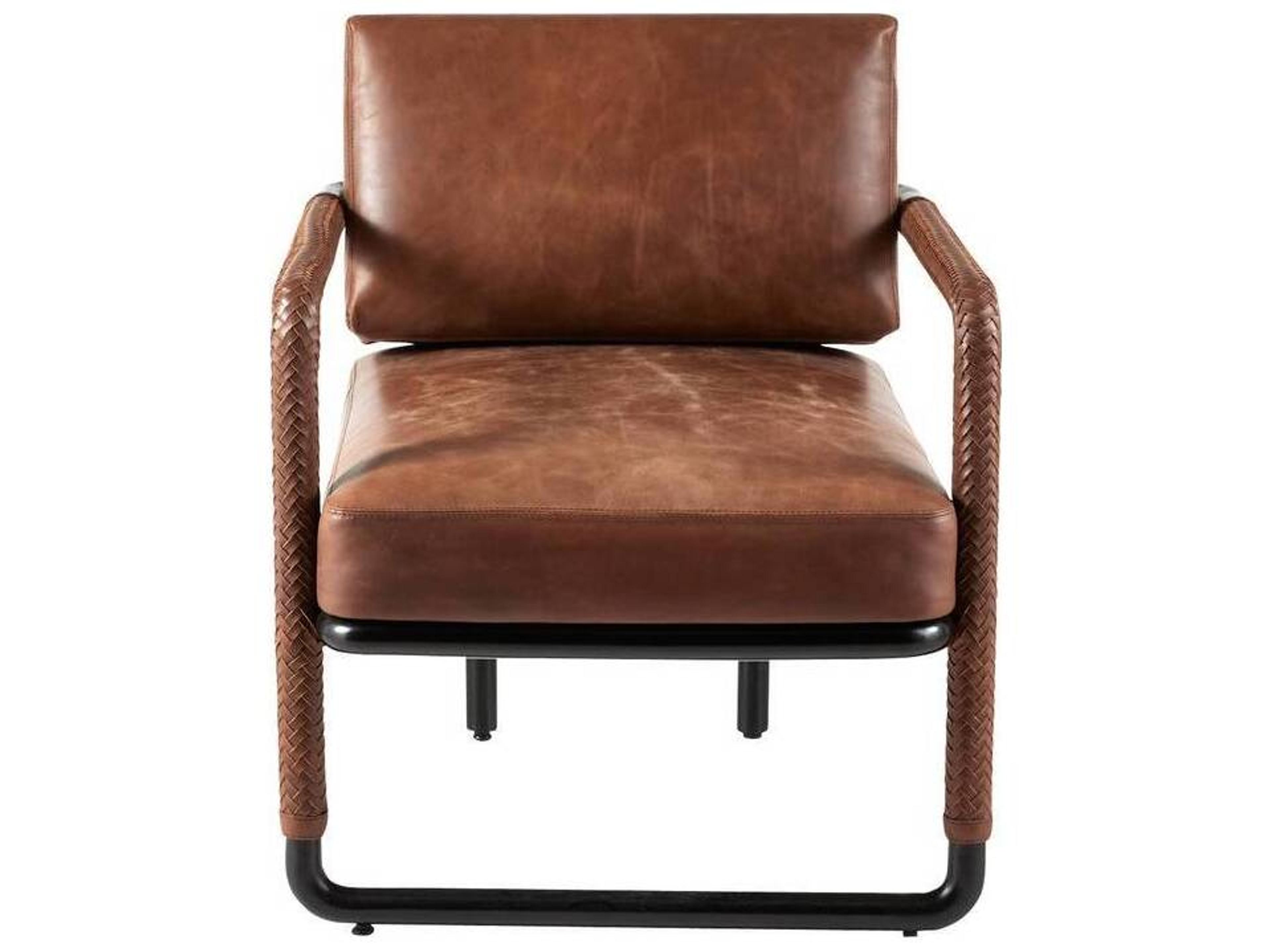 Durham Leather Accent Chair in Cognac