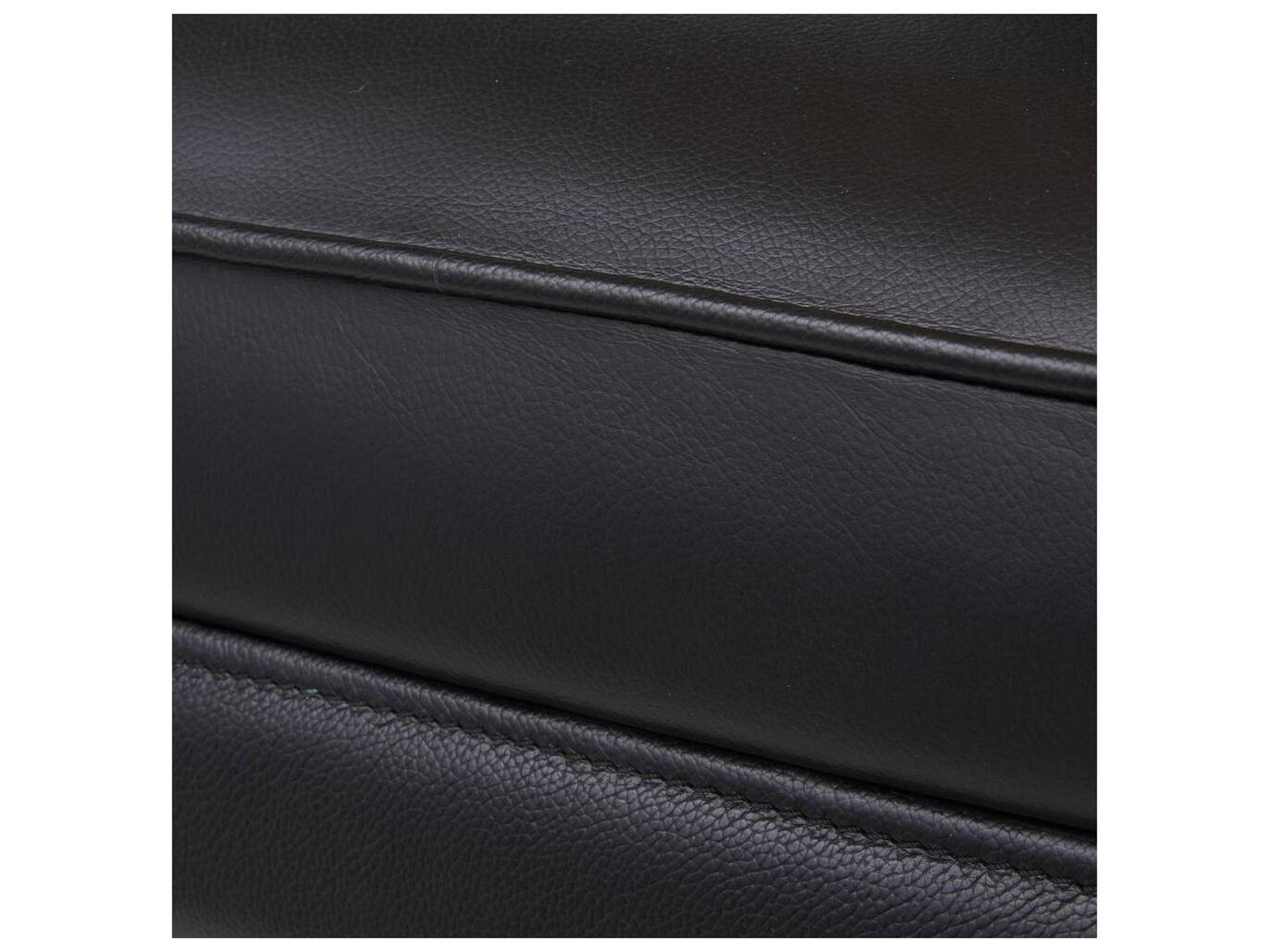 Arteriors Home Crowley Black Leather Armless Dining Chair