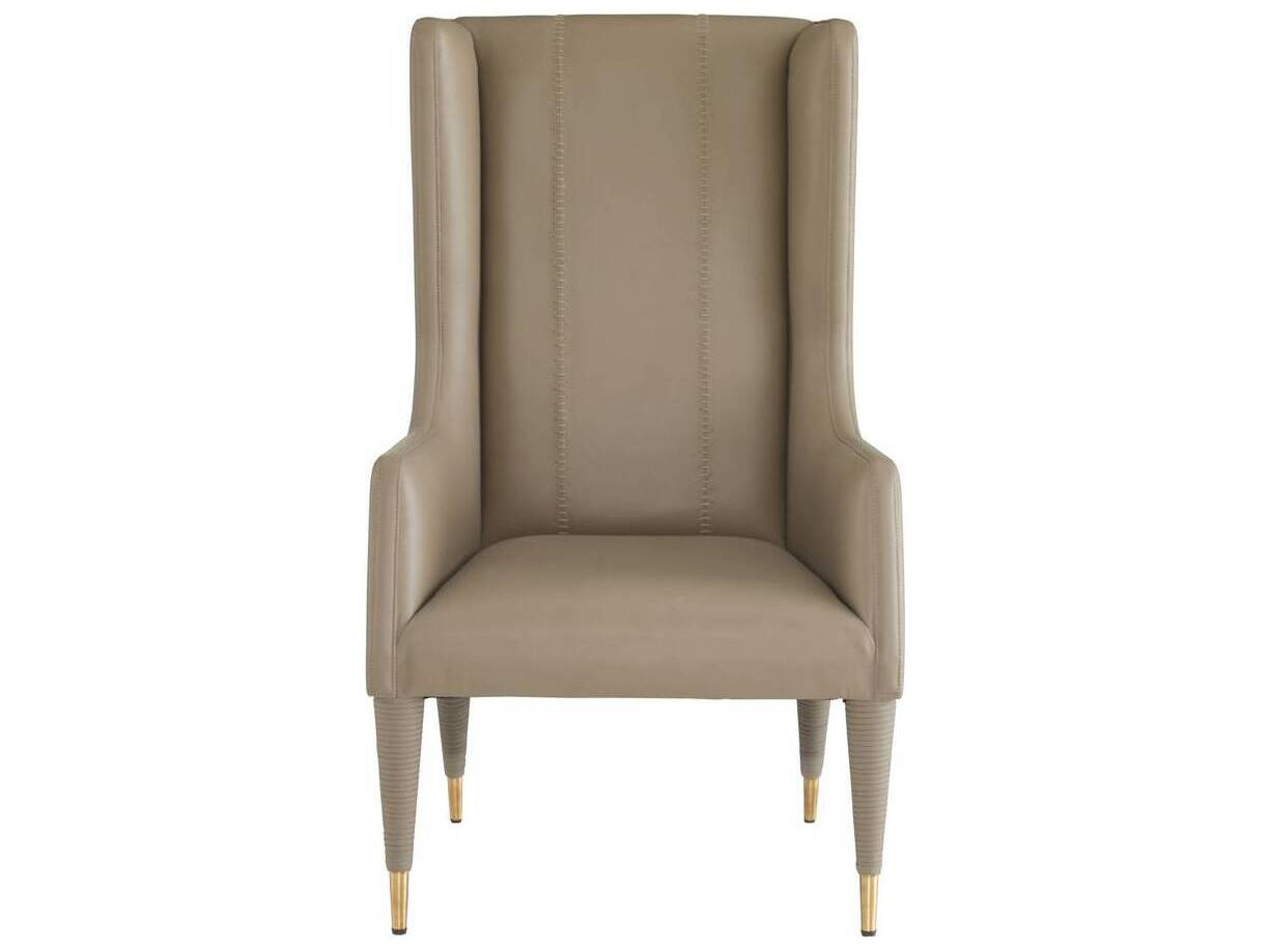 Hawthorne Leather Host Chair Dove Gray