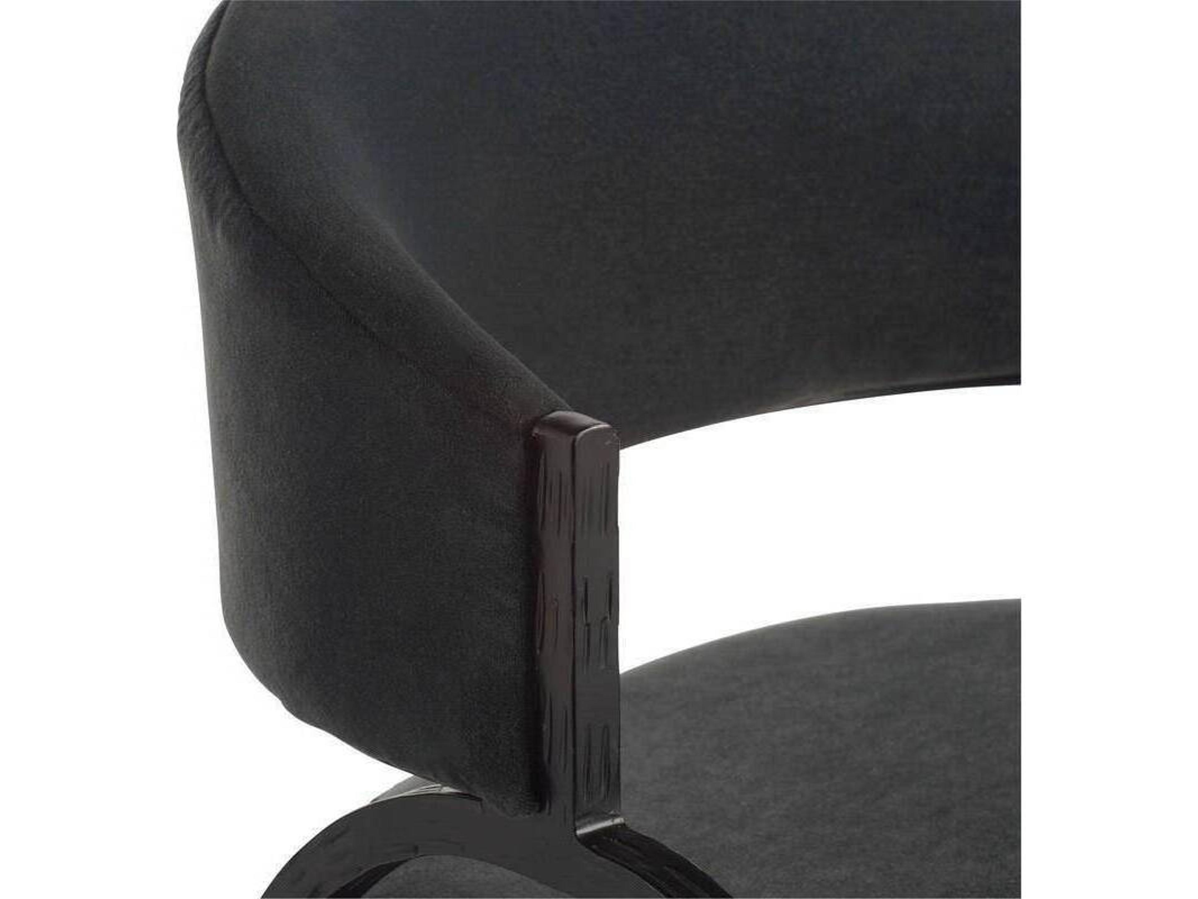 Arteriors Home Bahati Black Upholstered Armless Dining Chair