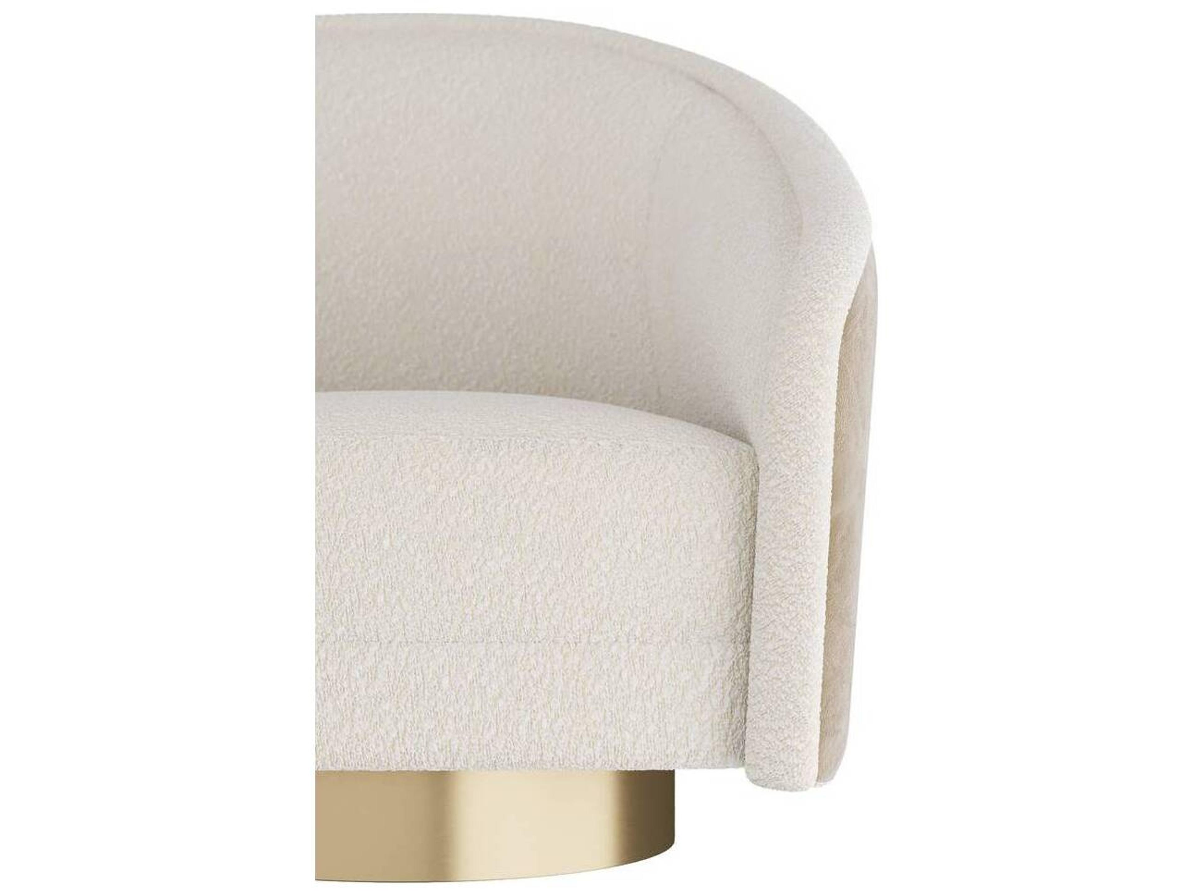 Arteriors Home Swivel Cream Accent Chair Aljona