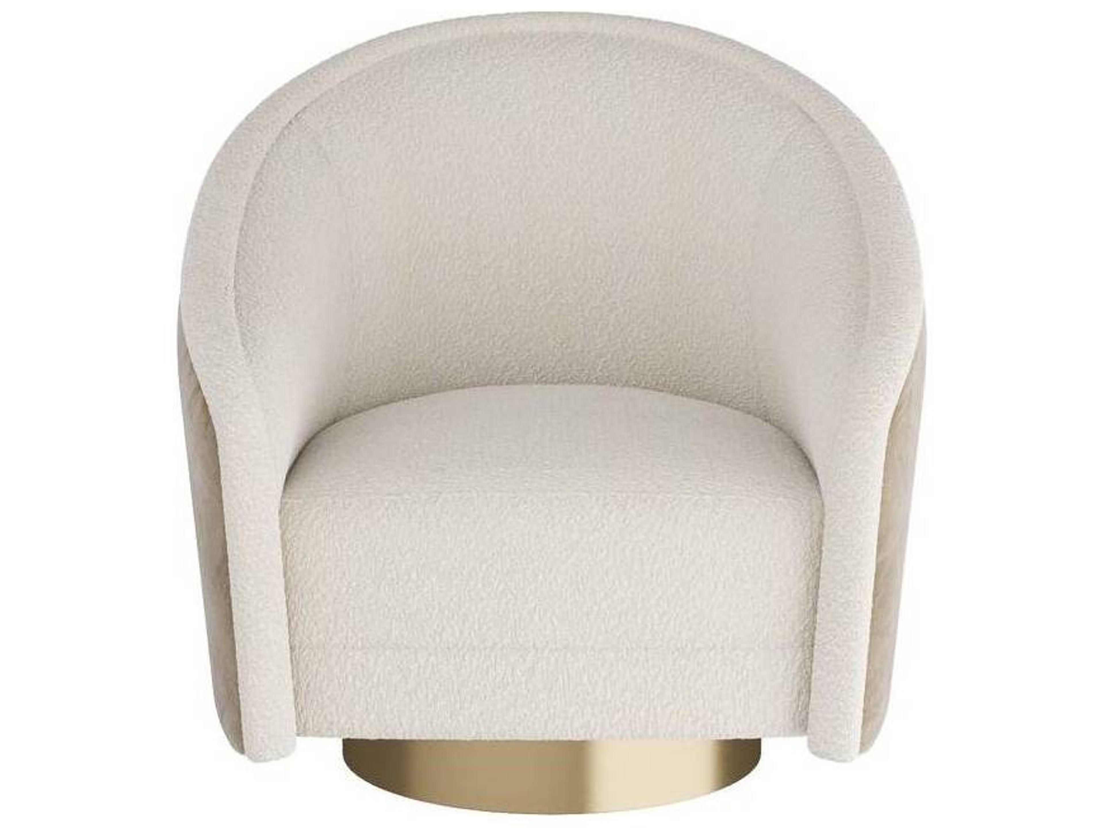 Arteriors Home Swivel Cream Accent Chair Aljona