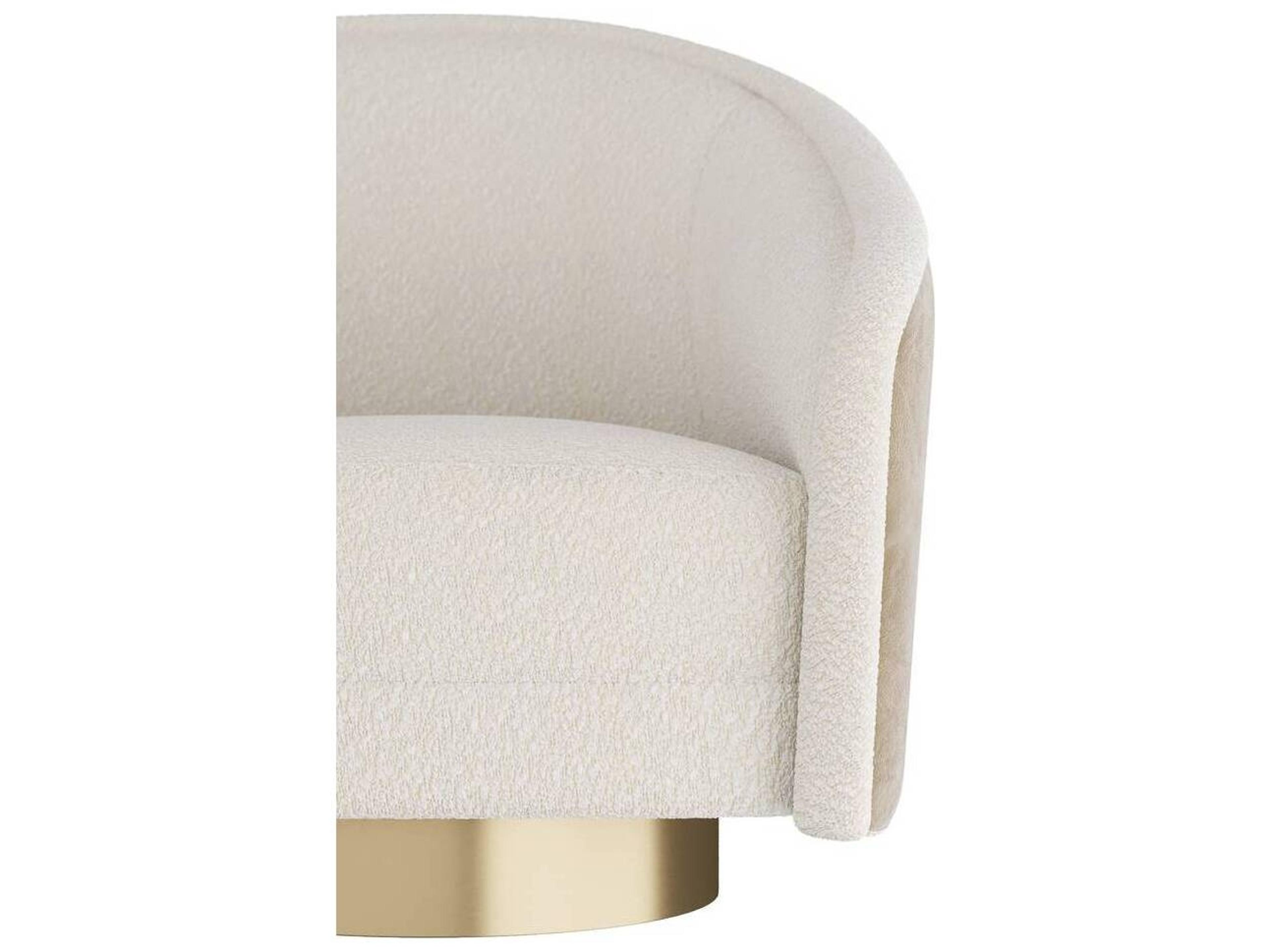 Arteriors Home Swivel Cream Accent Chair Aljona