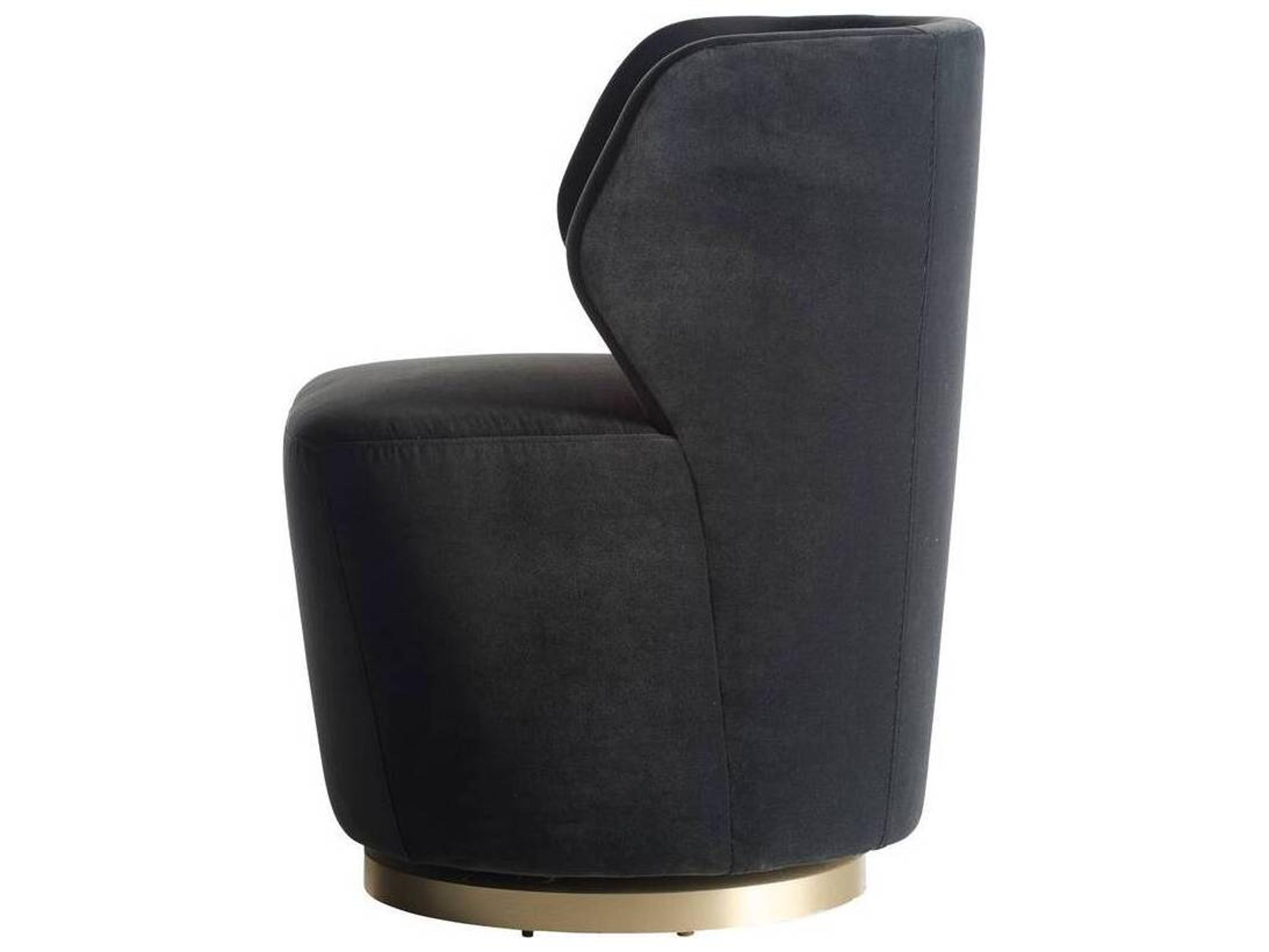 Arteriors Home Poppy Swivel Gray Accent Chair