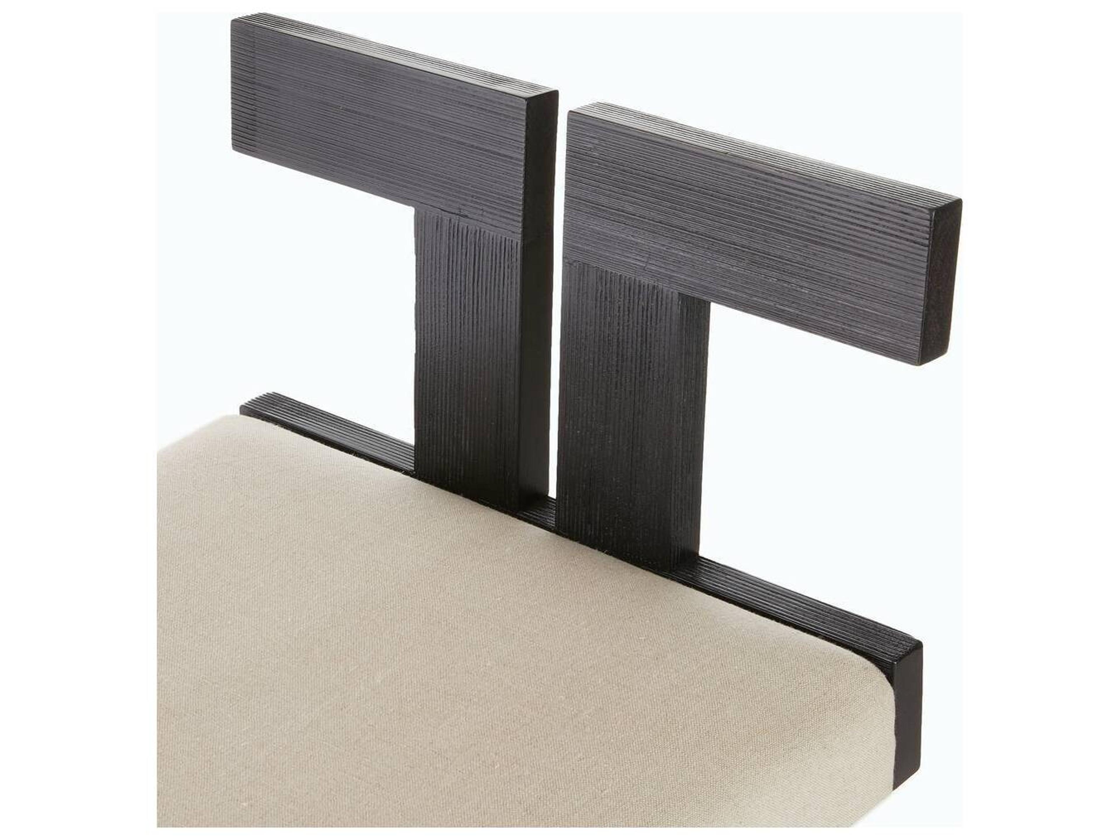 Arteriors Home Natural Upholstered Beech Wood Counter Stool