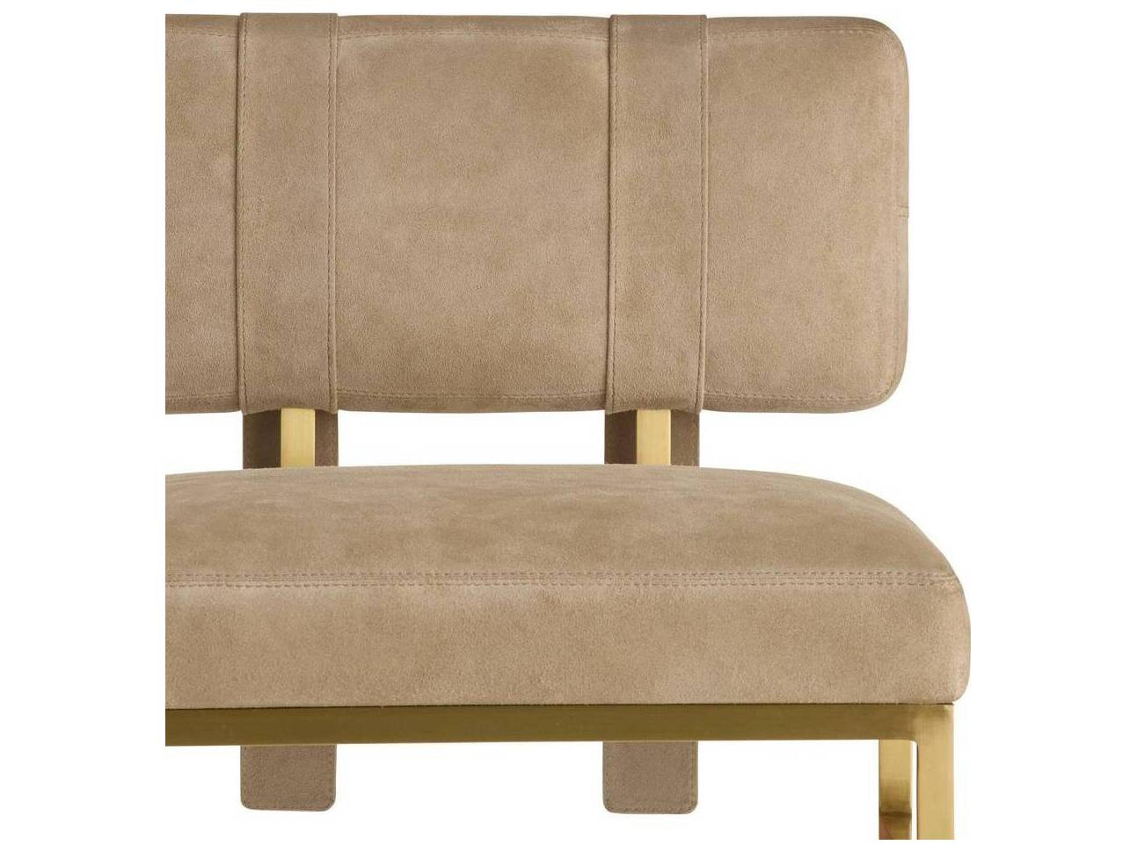 Arteriors Home Beige Leather Bar Stool