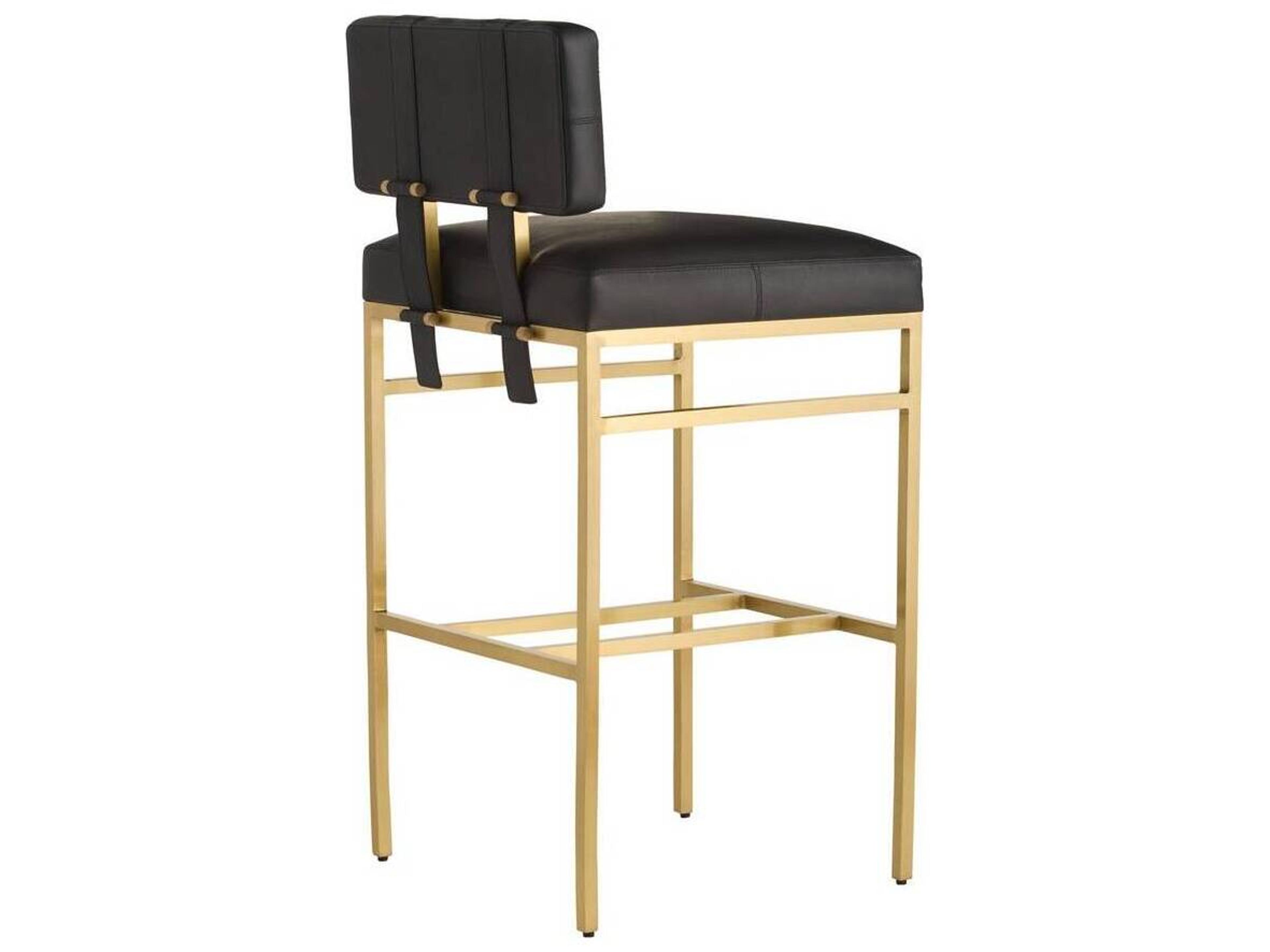 Arteriors Home Leather Bar Stool