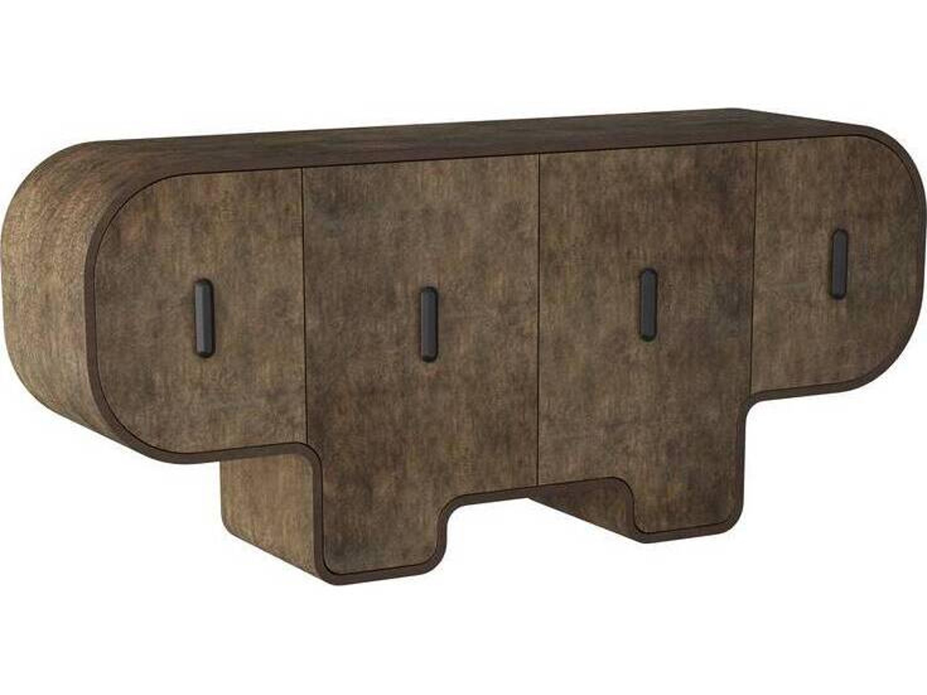 Arteriors Home 72" Maple Wood Tortoise Burl Bruno Sideboard