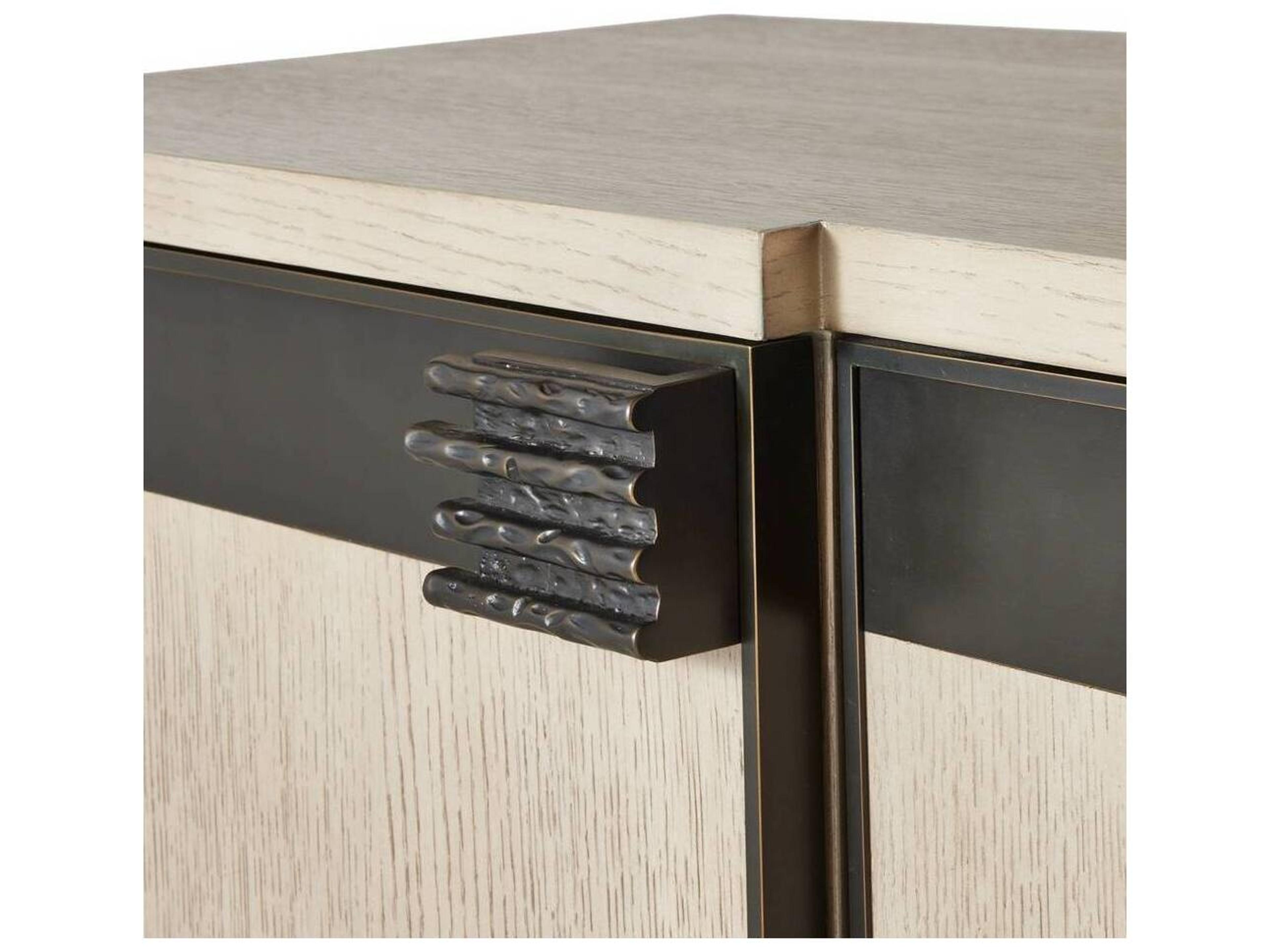 Arteriors Home 72" Oak Wood Smoke Bronze Cyrus Sideboard