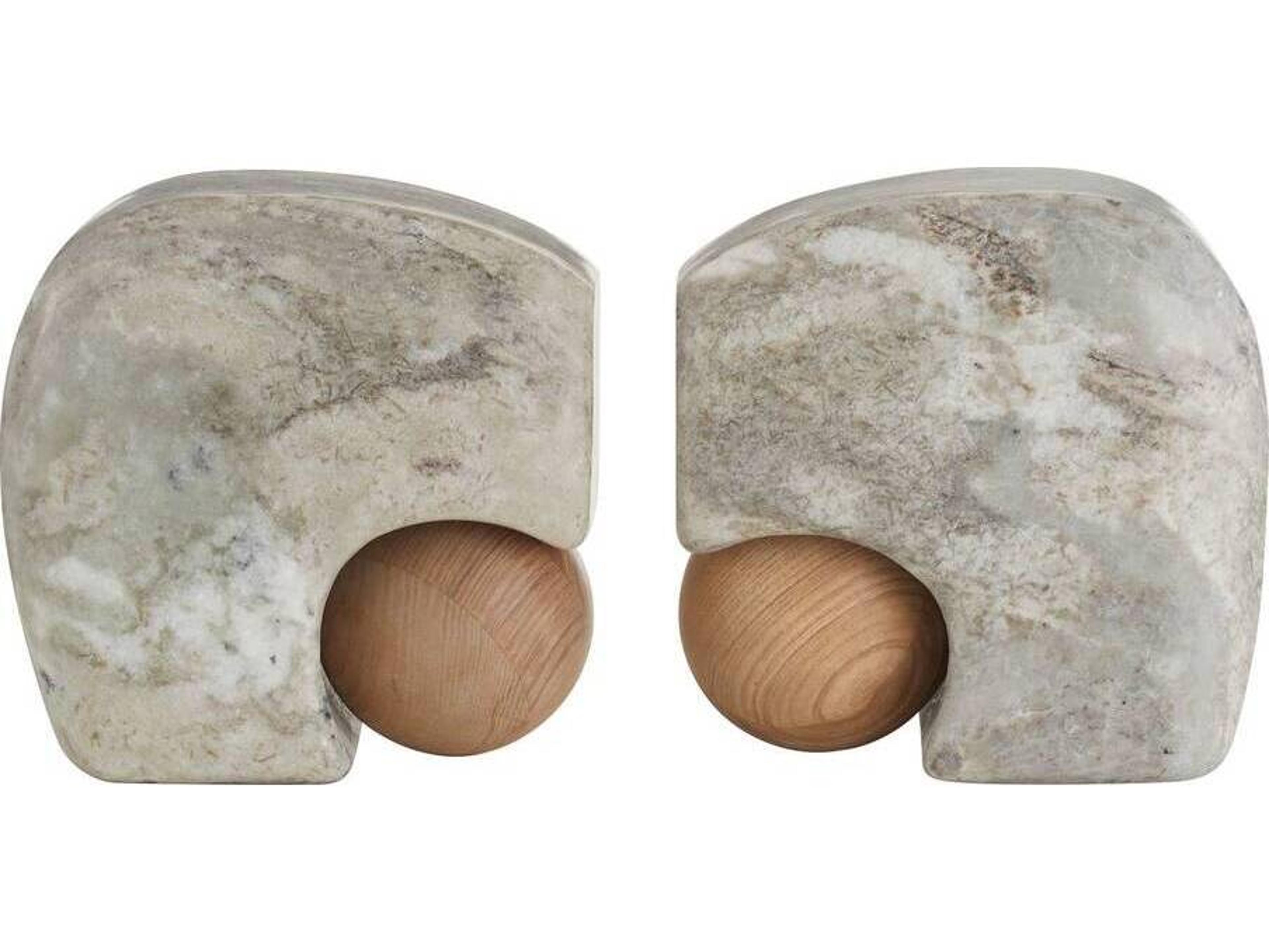 Arteriors Home Melt Gray Natural Bookend