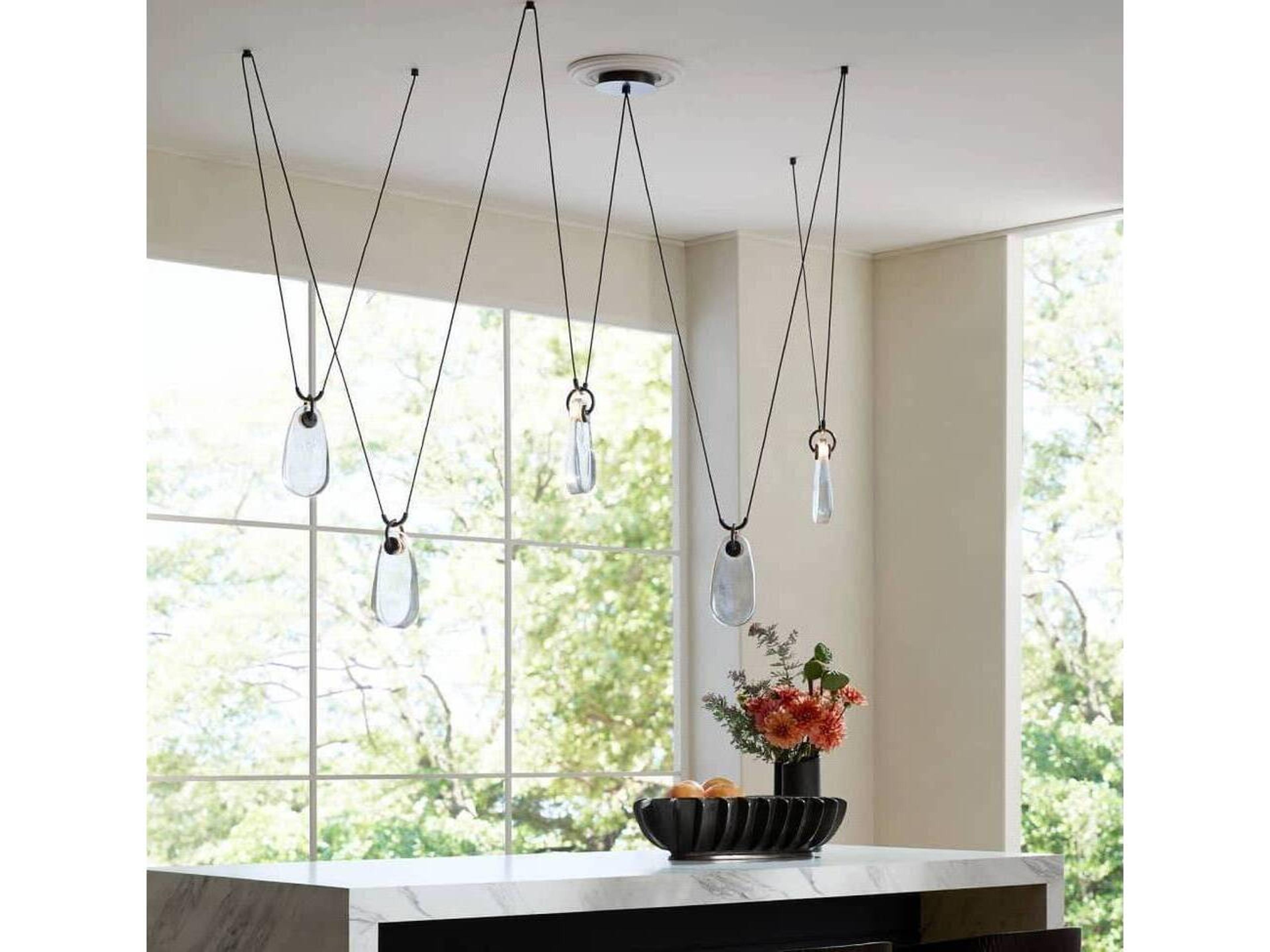Arteriors Home Smoke Black Island Pendant