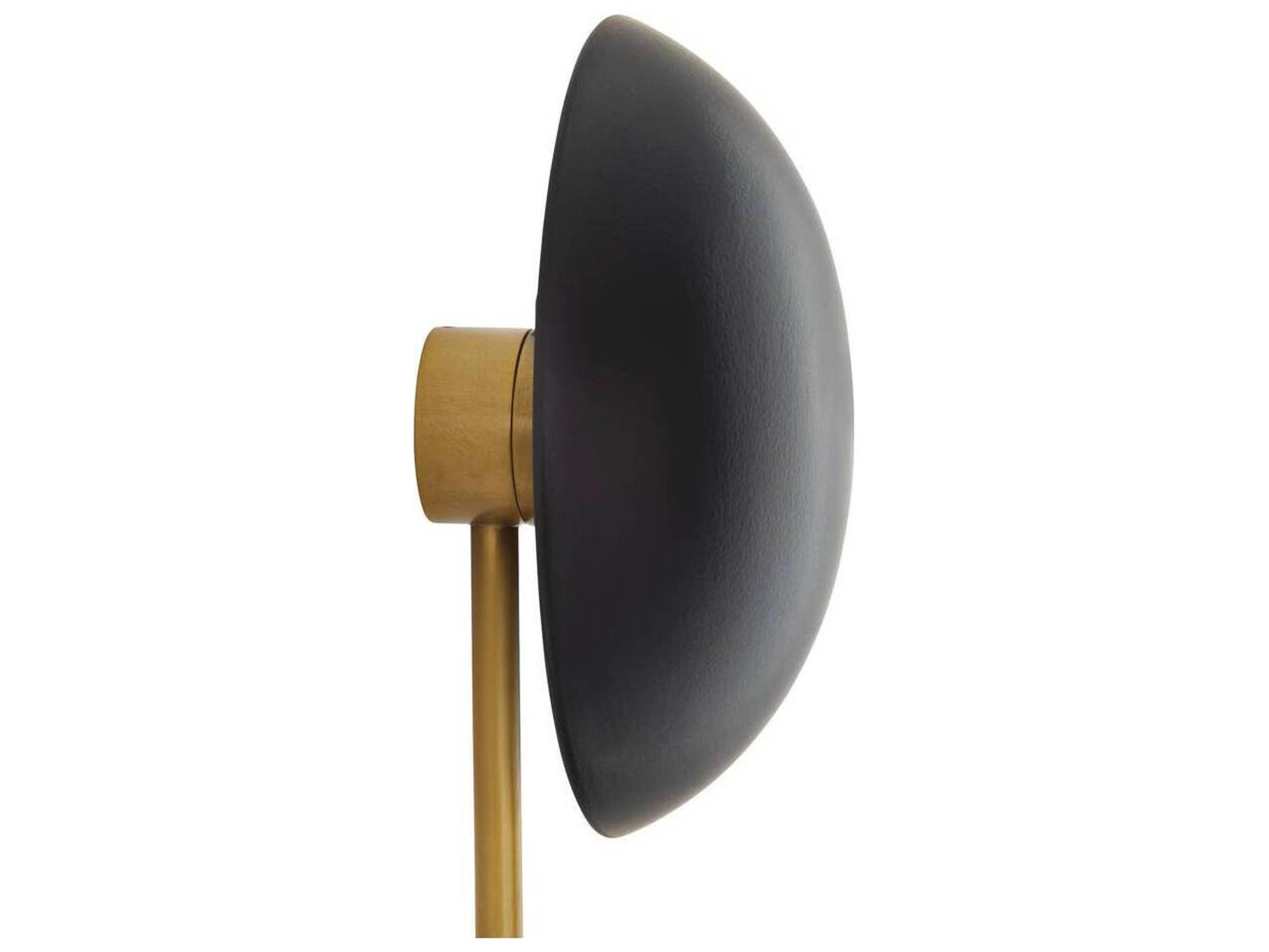 Arteriors Home Glaze 5-Light Matte Black Antique Brass Wall Sconce