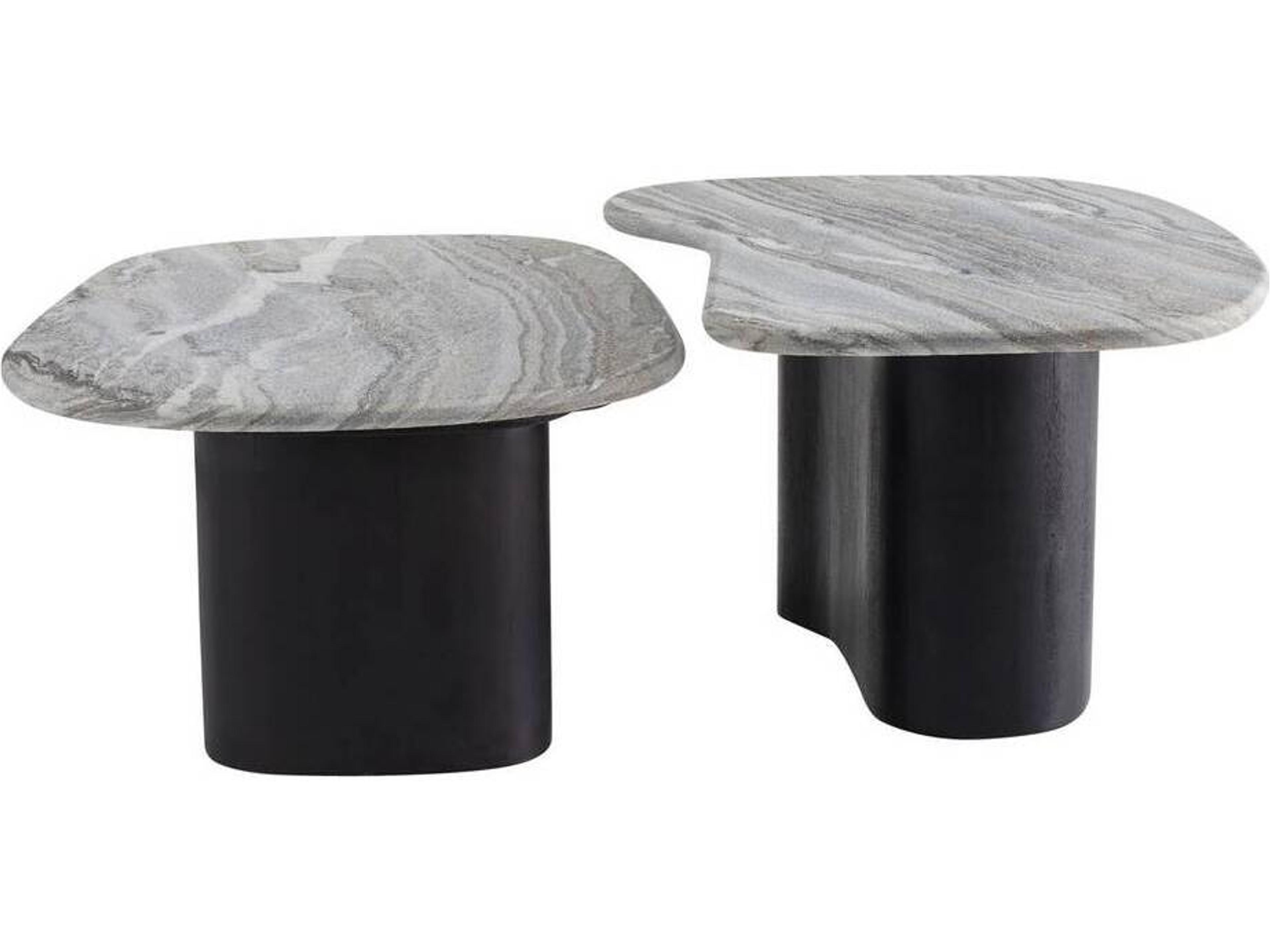 Melt Coffee Tables Set of 2 Sculptural Nesting