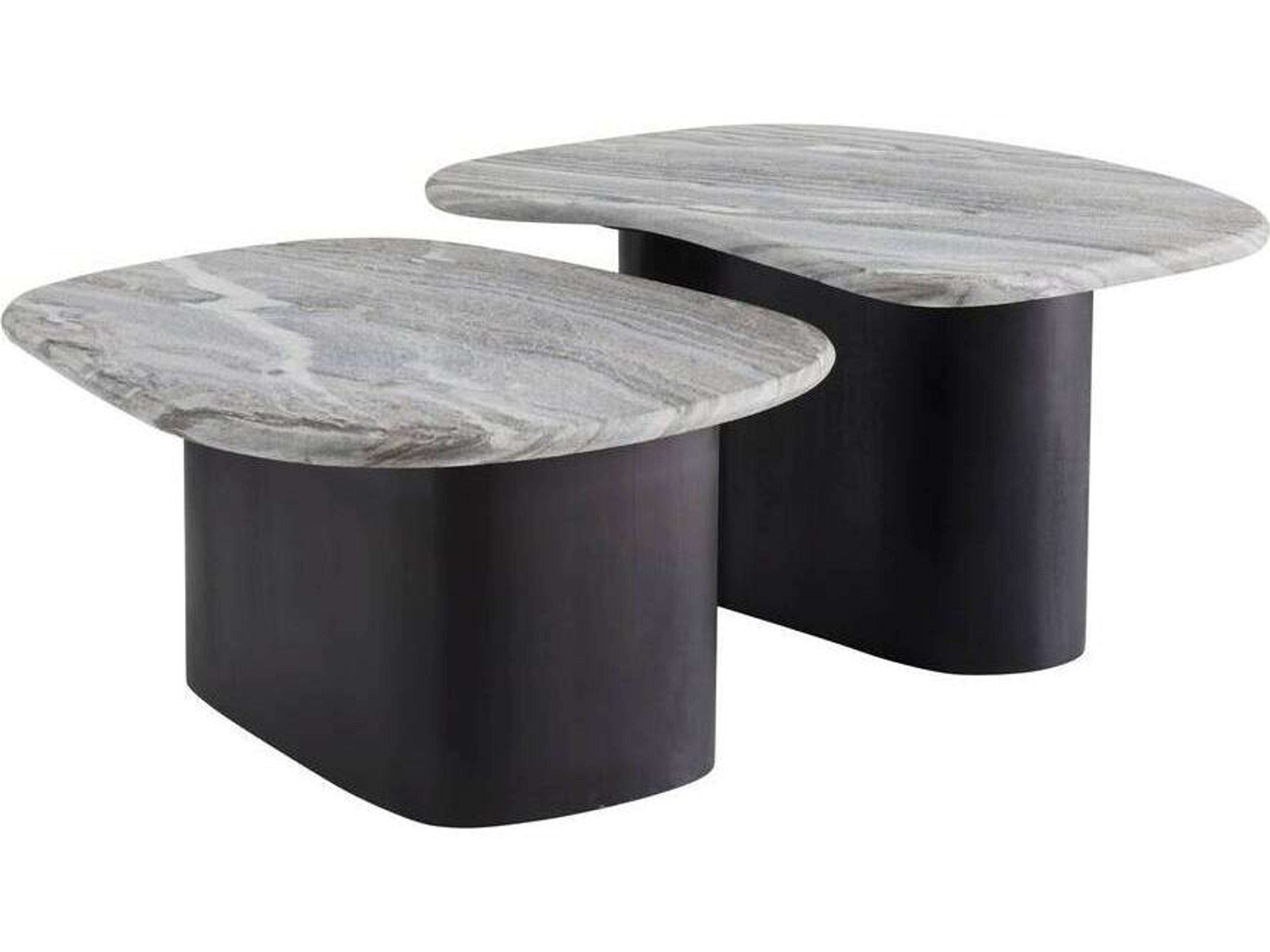 Arteriors Home Melt Marble Galaxy Ebony Coffee Table