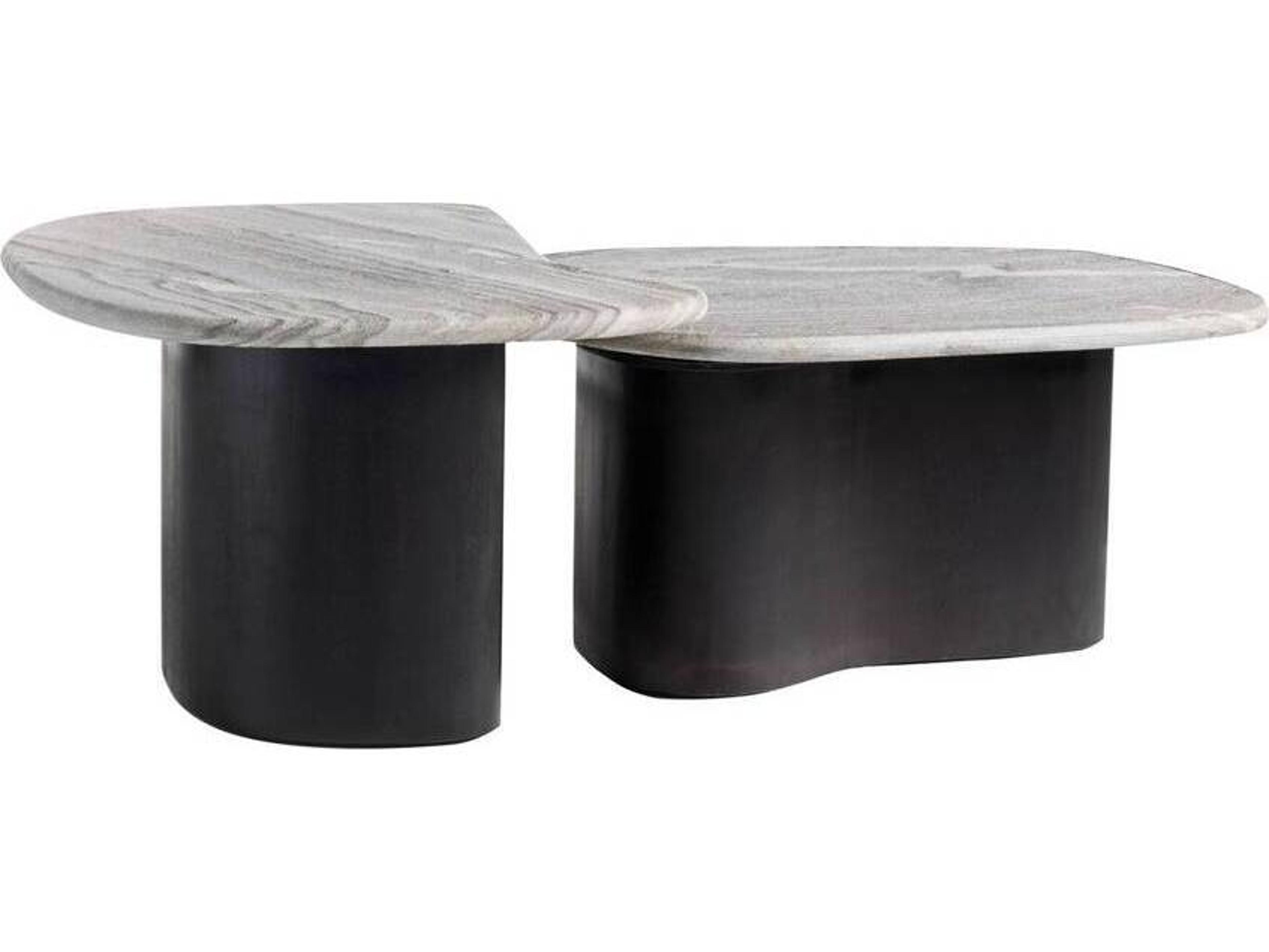 Arteriors Home Melt Marble Galaxy Ebony Coffee Table