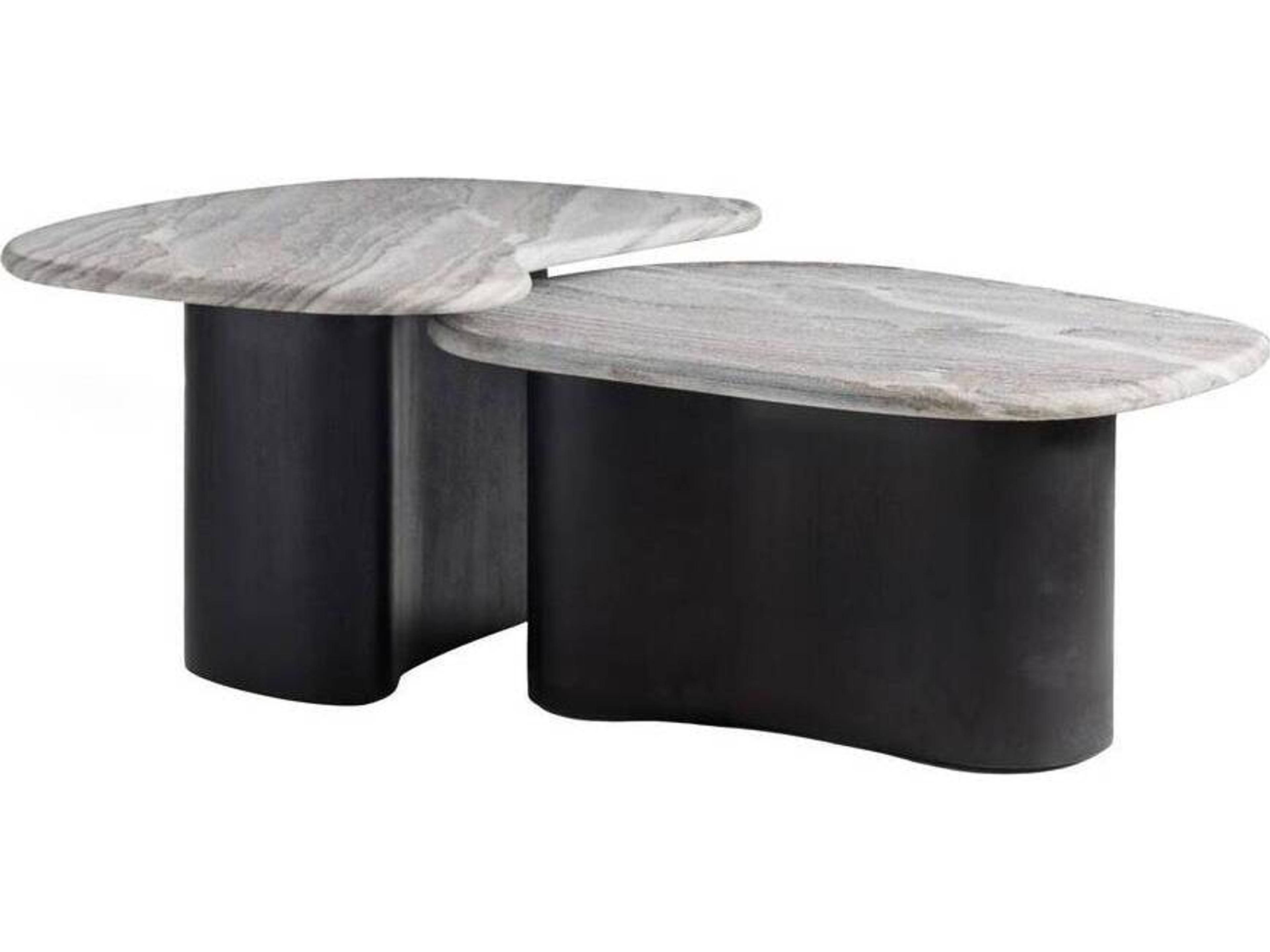 Arteriors Home Melt Marble Galaxy Ebony Coffee Table