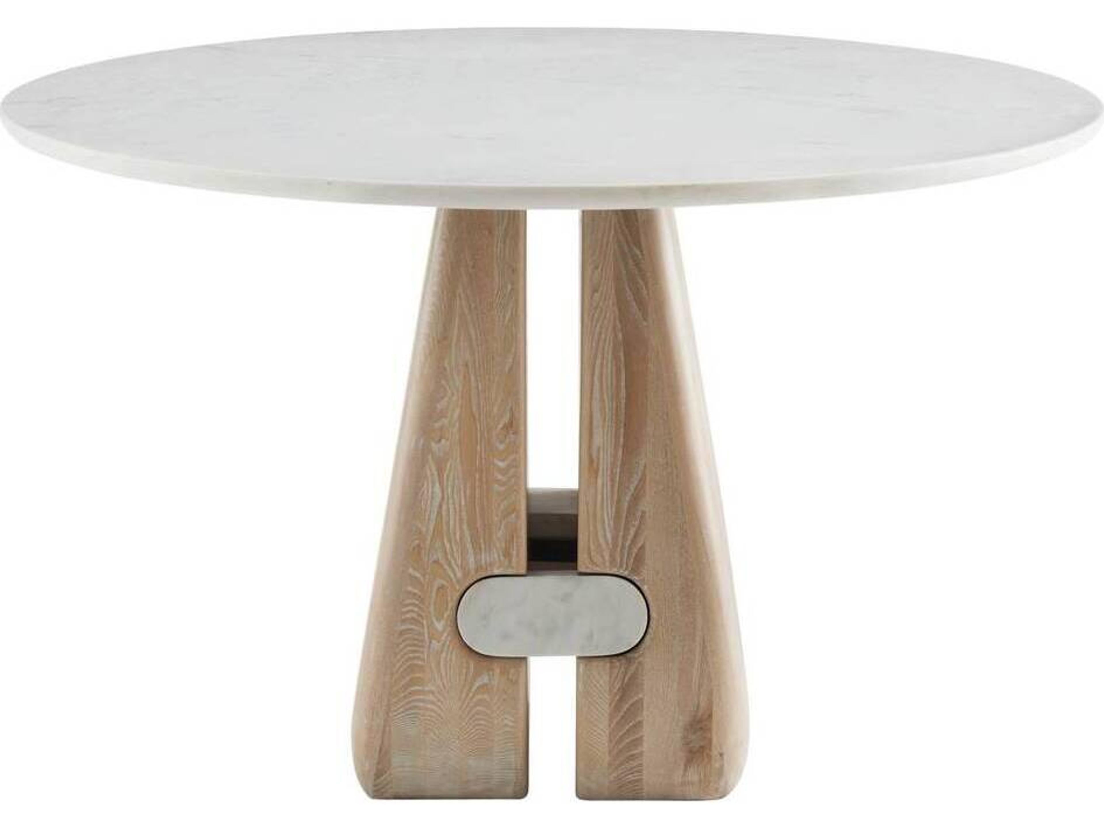 Melt Entry Table with White Marble Top