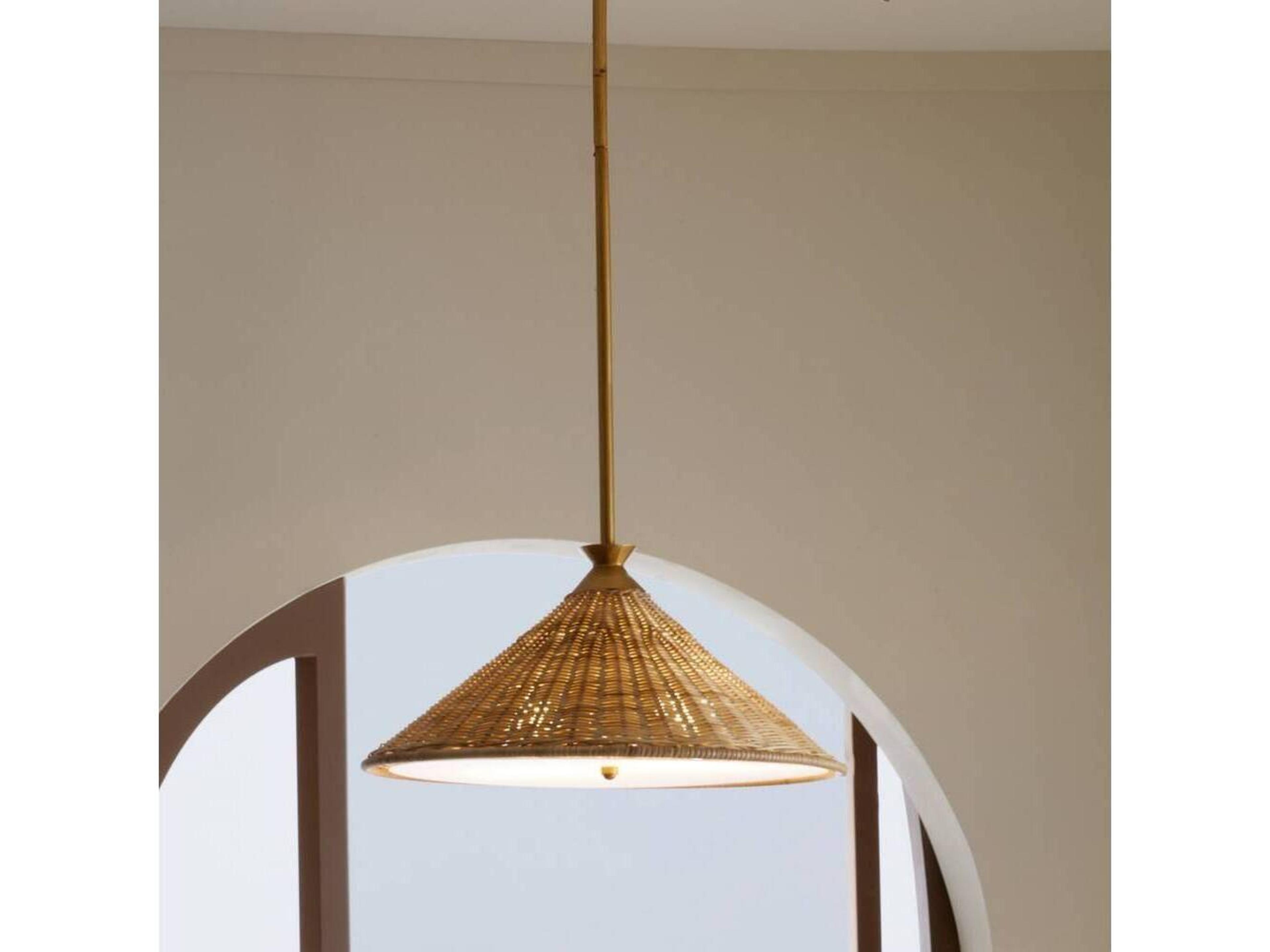 Terrace Pendant Natural Rattan