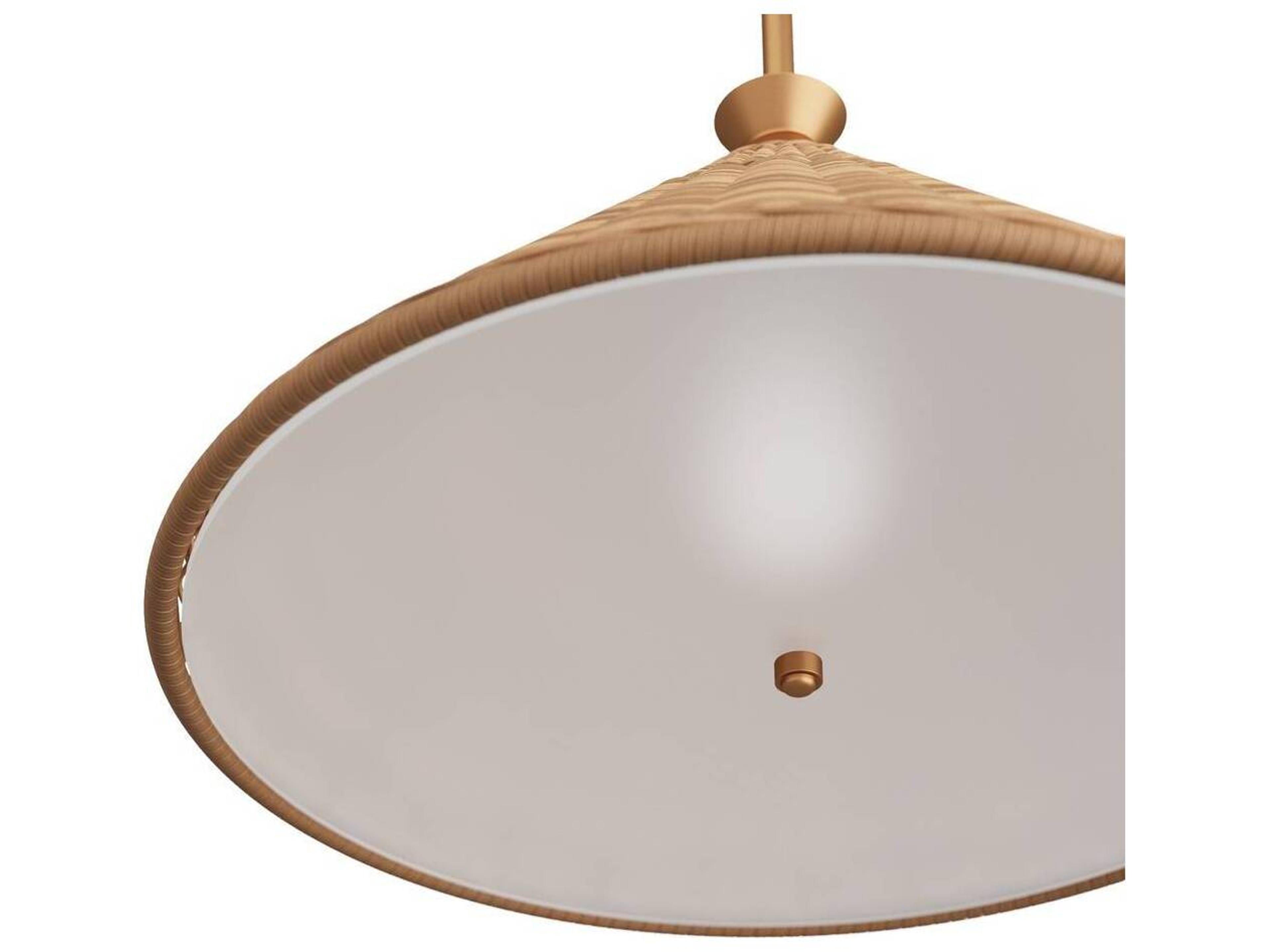 Arteriors Home Terrace 2-Light Natural Gold Steel Brown Pendant