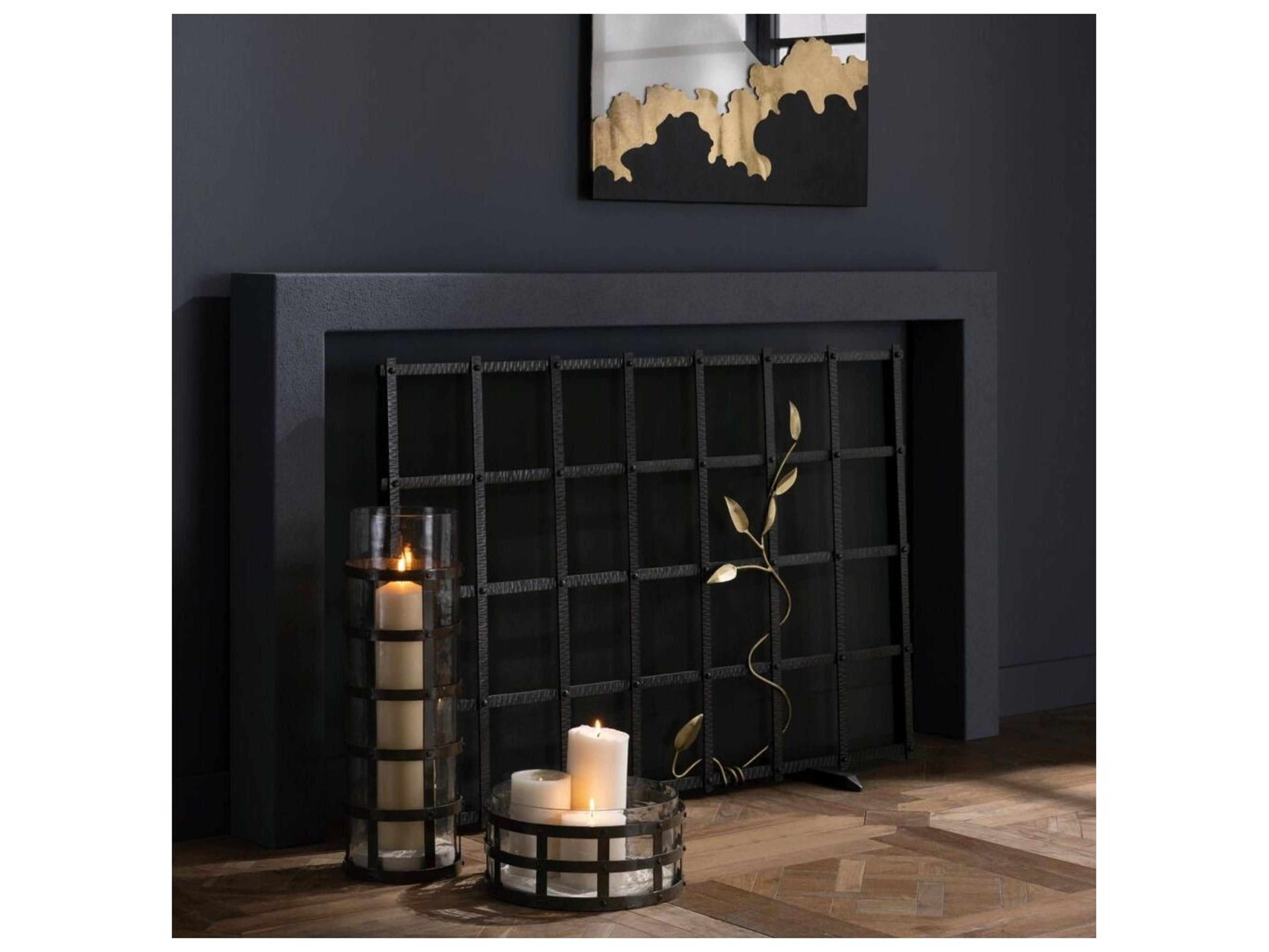 Arteriors Home Rivet Blackened Iron Clear Decorative Accent