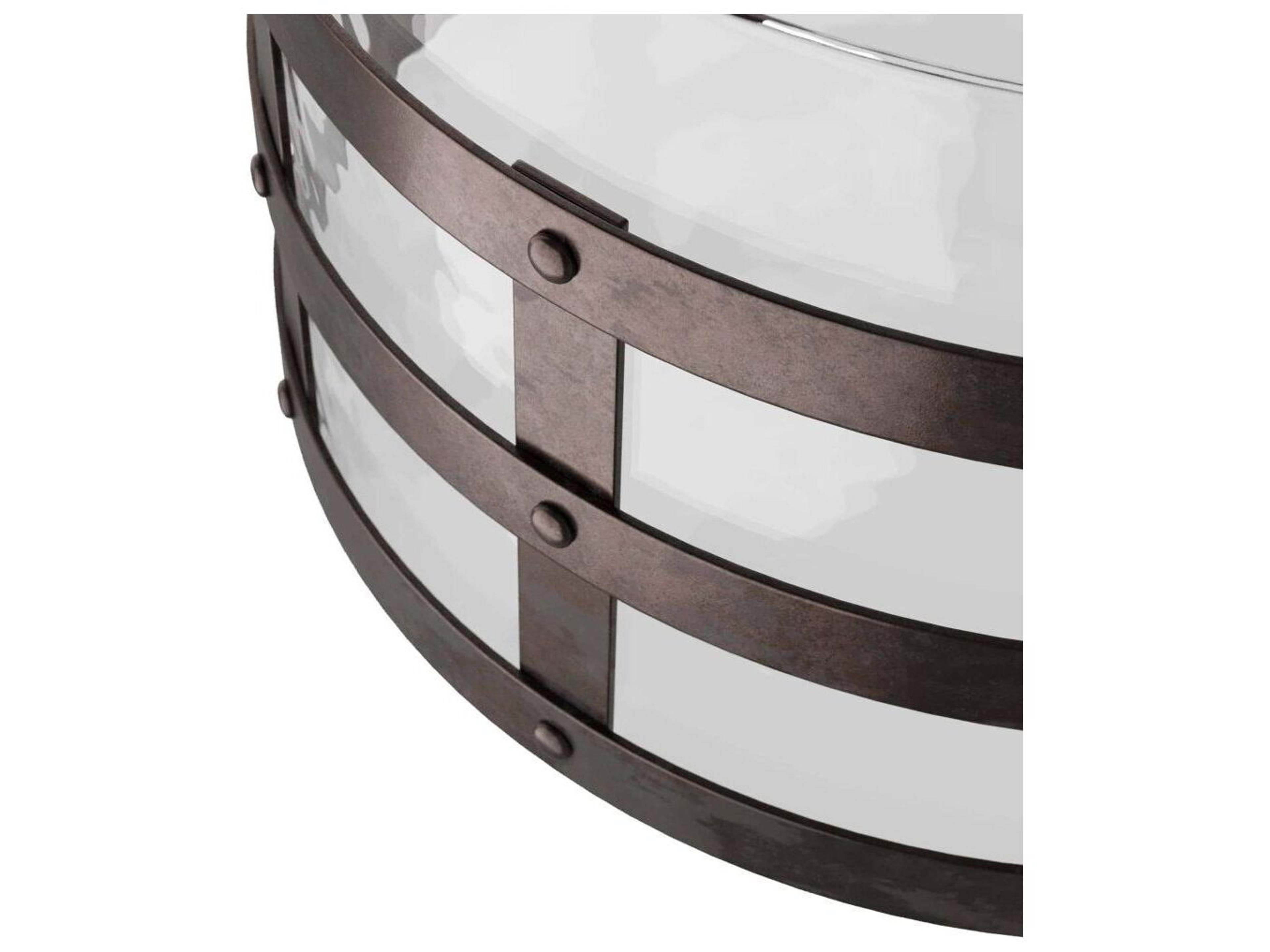 Arteriors Home Rivet Blackened Iron Clear Decorative Accent