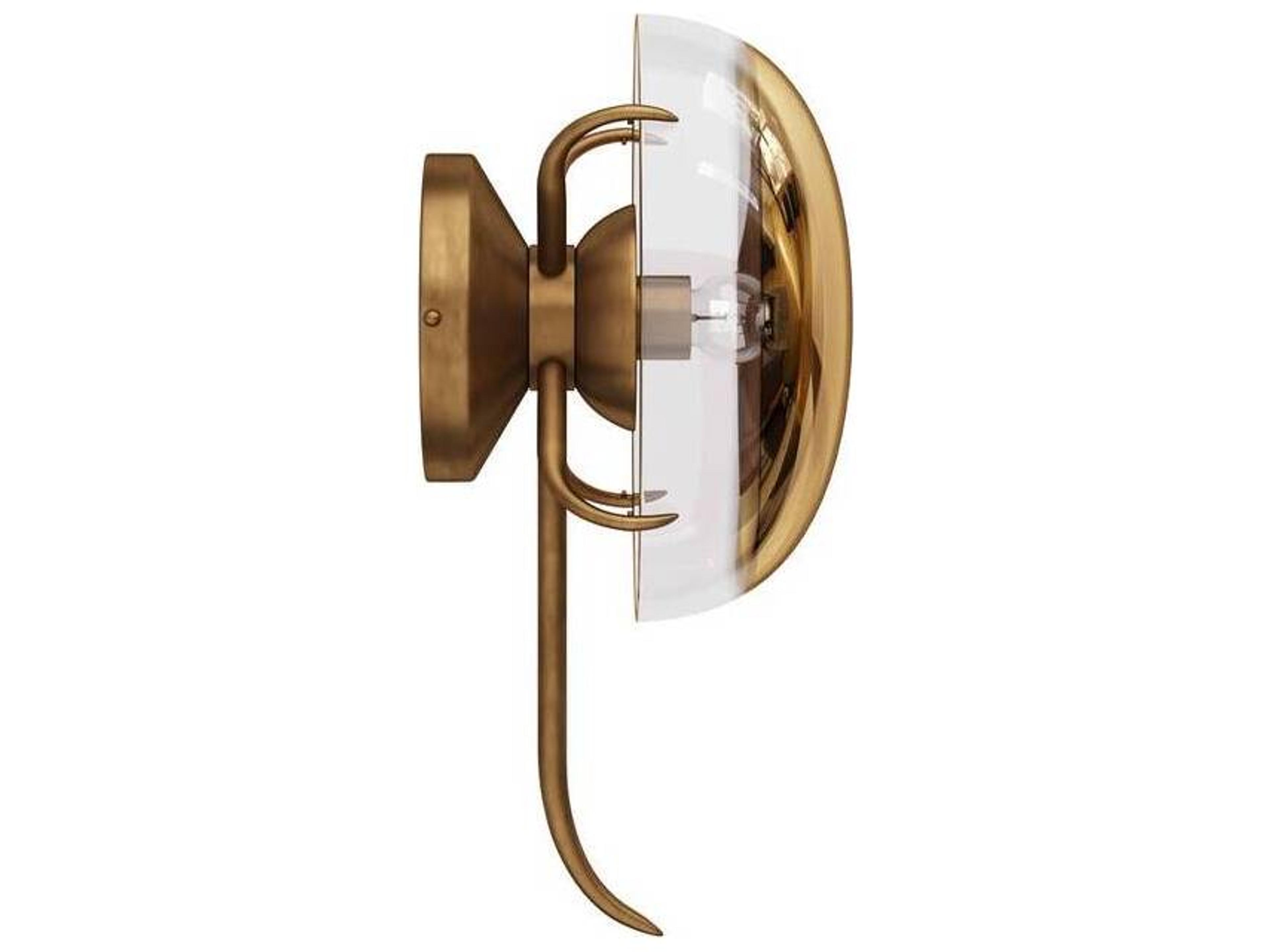 Arteriors Home Corona 1-Light Gold Ombre Antique Brass Wall Sconce