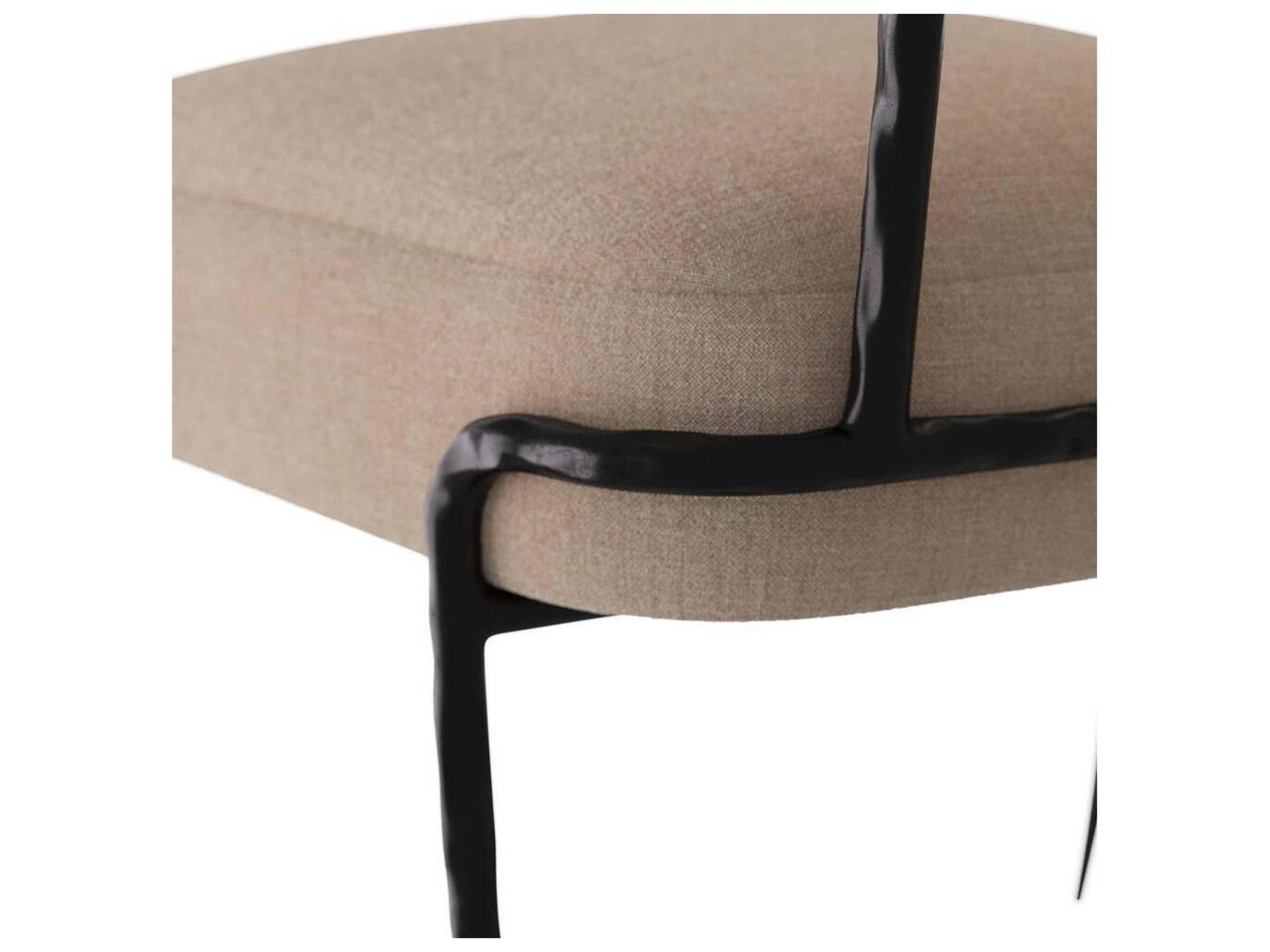 Arteriors Home Mosquito Beige Upholstered Armless Dining Chair