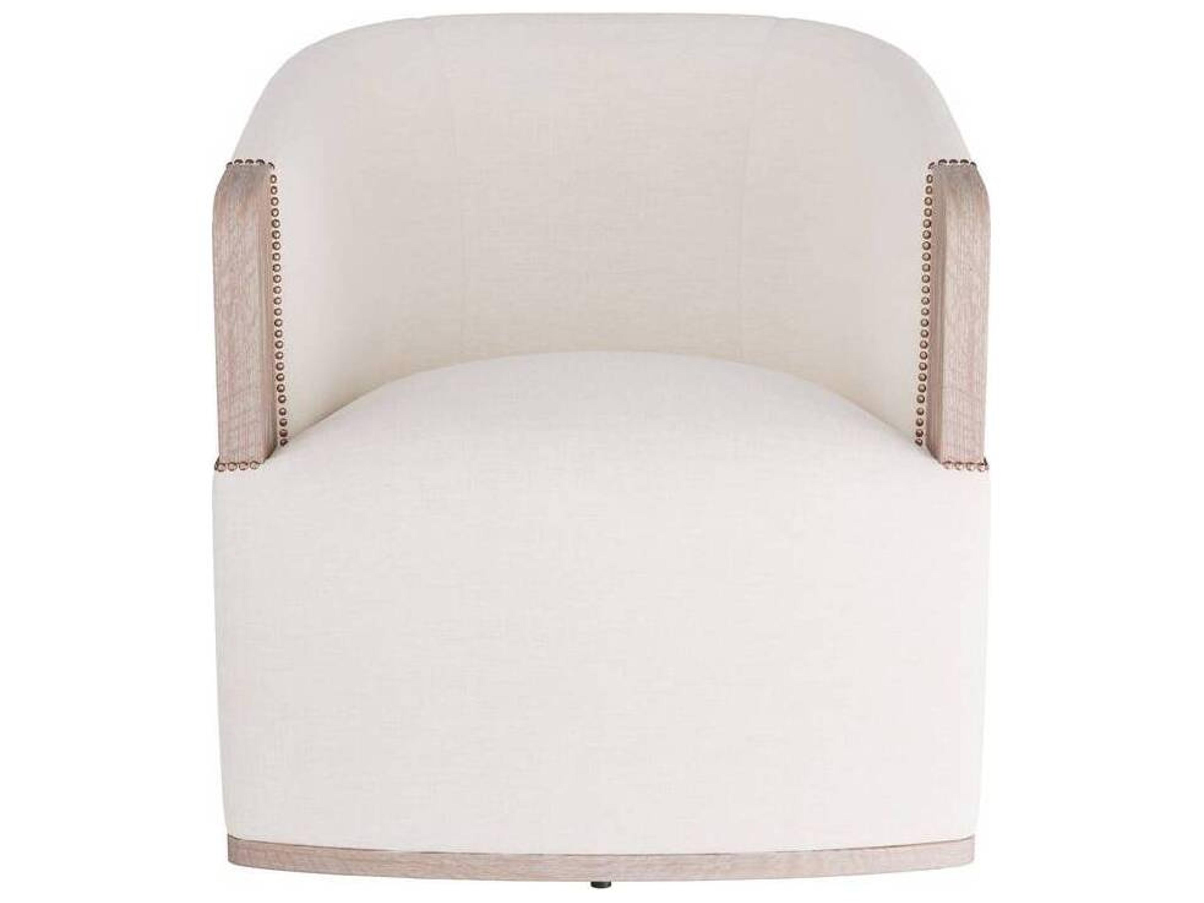 Arteriors Home Swivel White Accent Chair Reveal