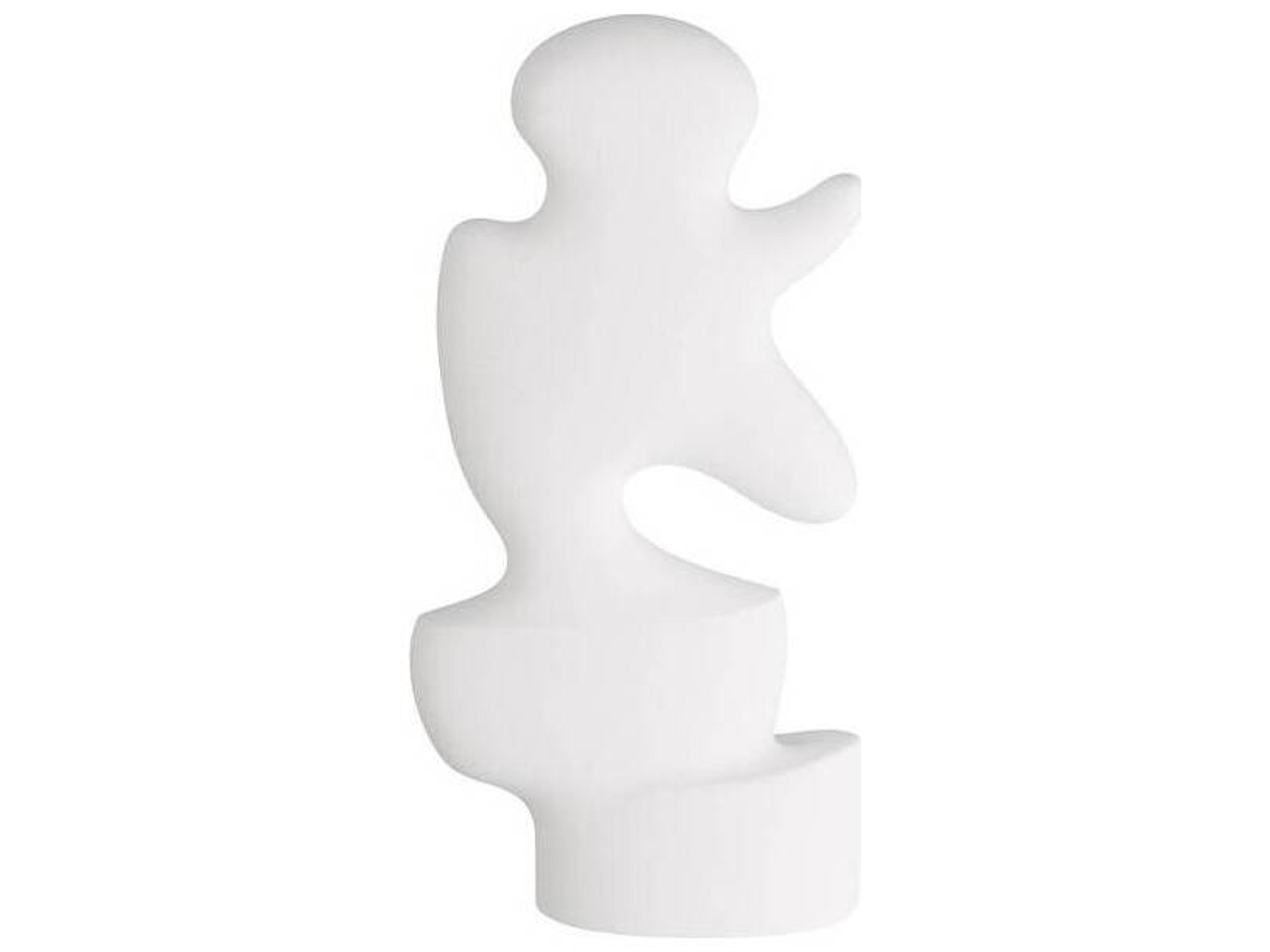 Arteriors Home Matte White Plaster Sculpture