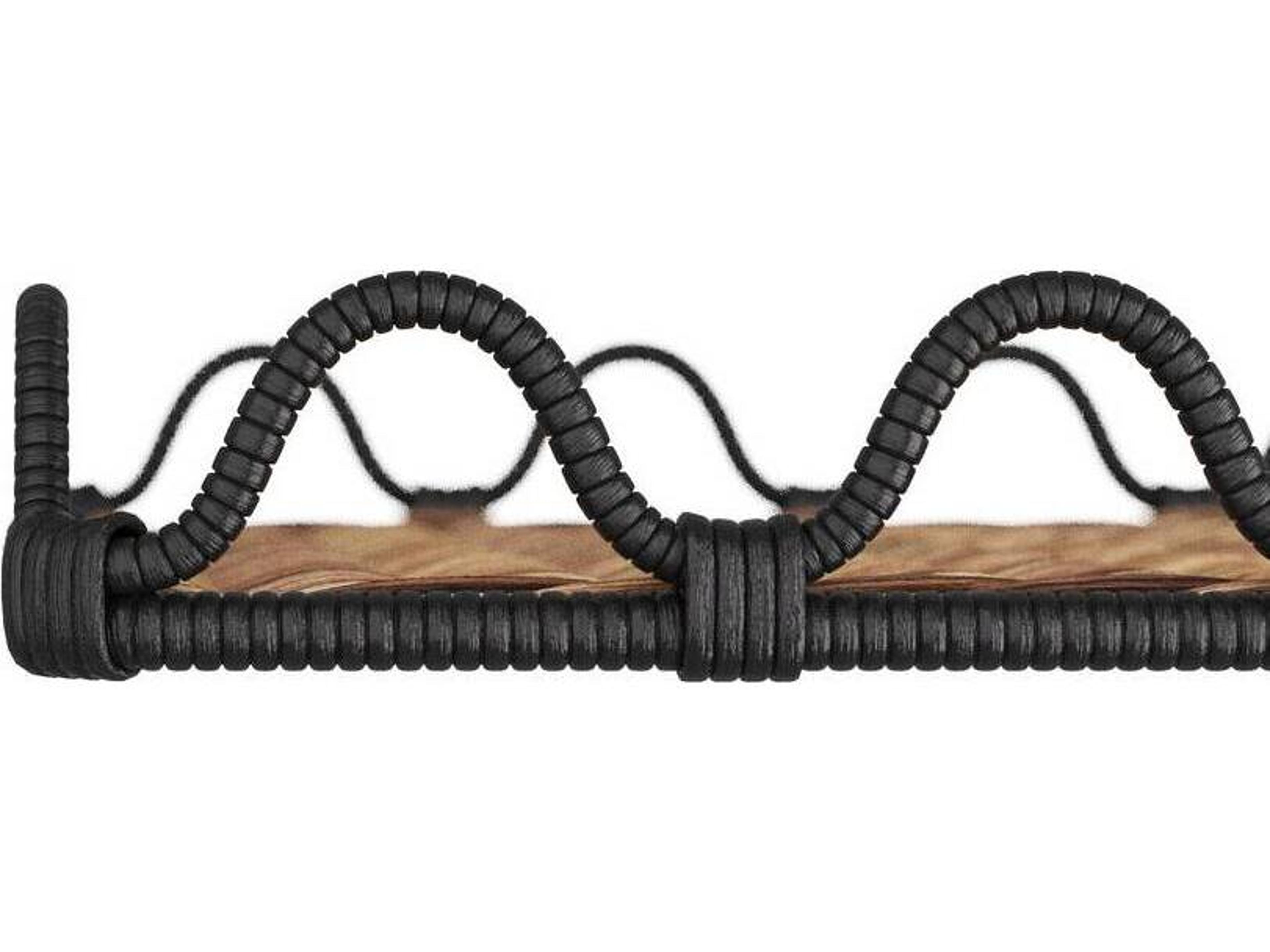 Arteriors Home Mar Black & Natural Serving Tray