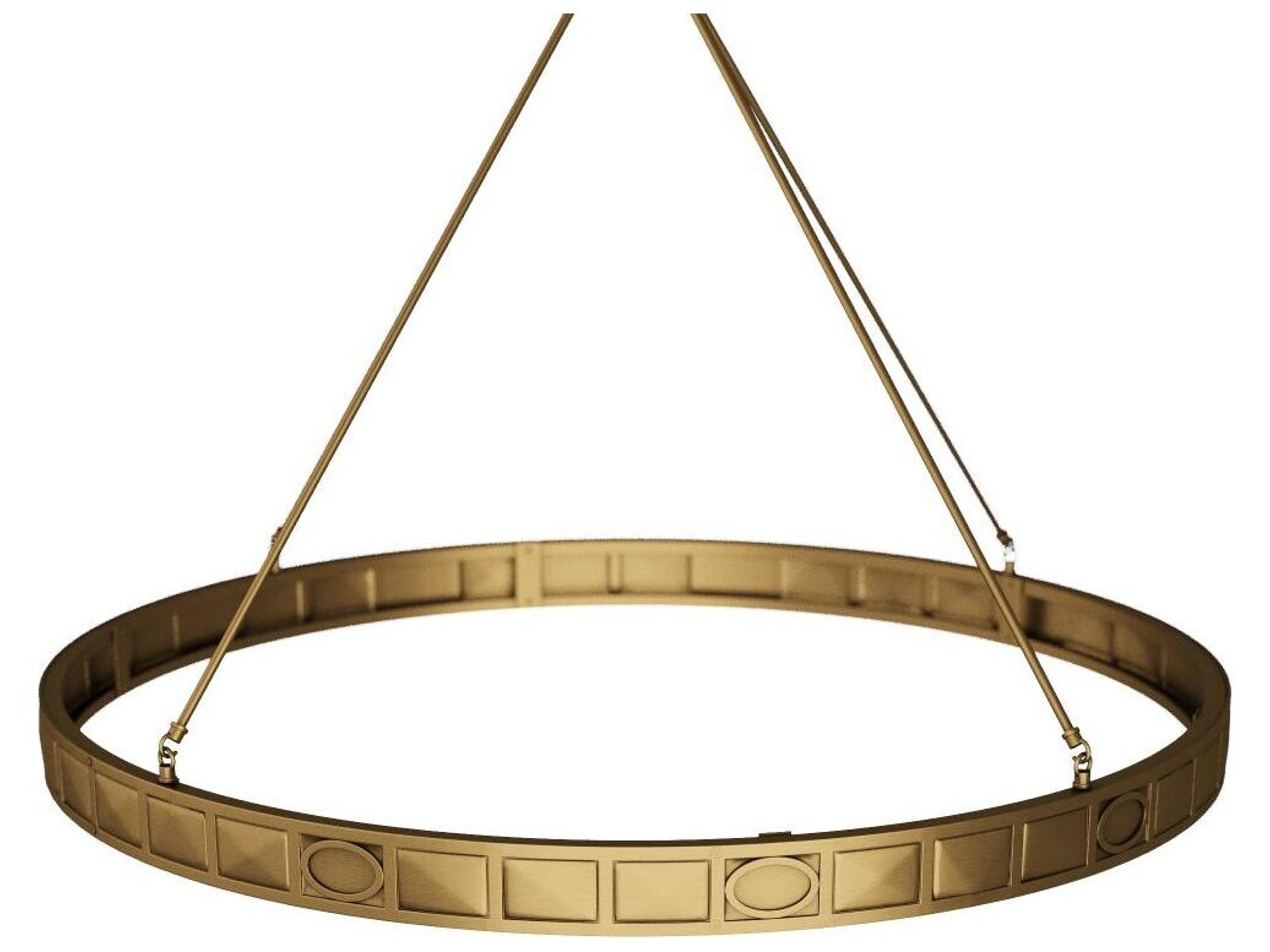 Arteriors Home Empire 1-Light Antique Brass Clear Round Chandelier