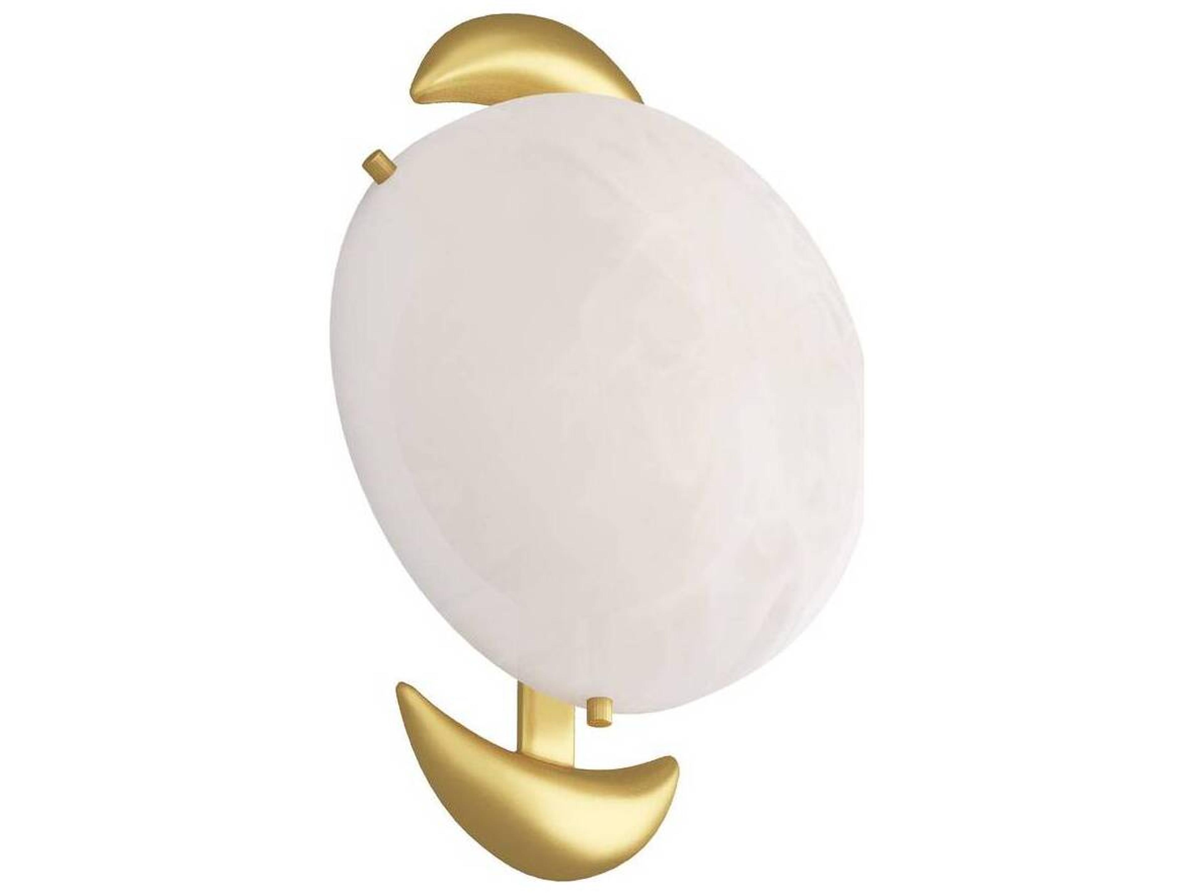 Arteriors Home Boite 1-Light Antique Brass Matte Swirl Wall Sconce