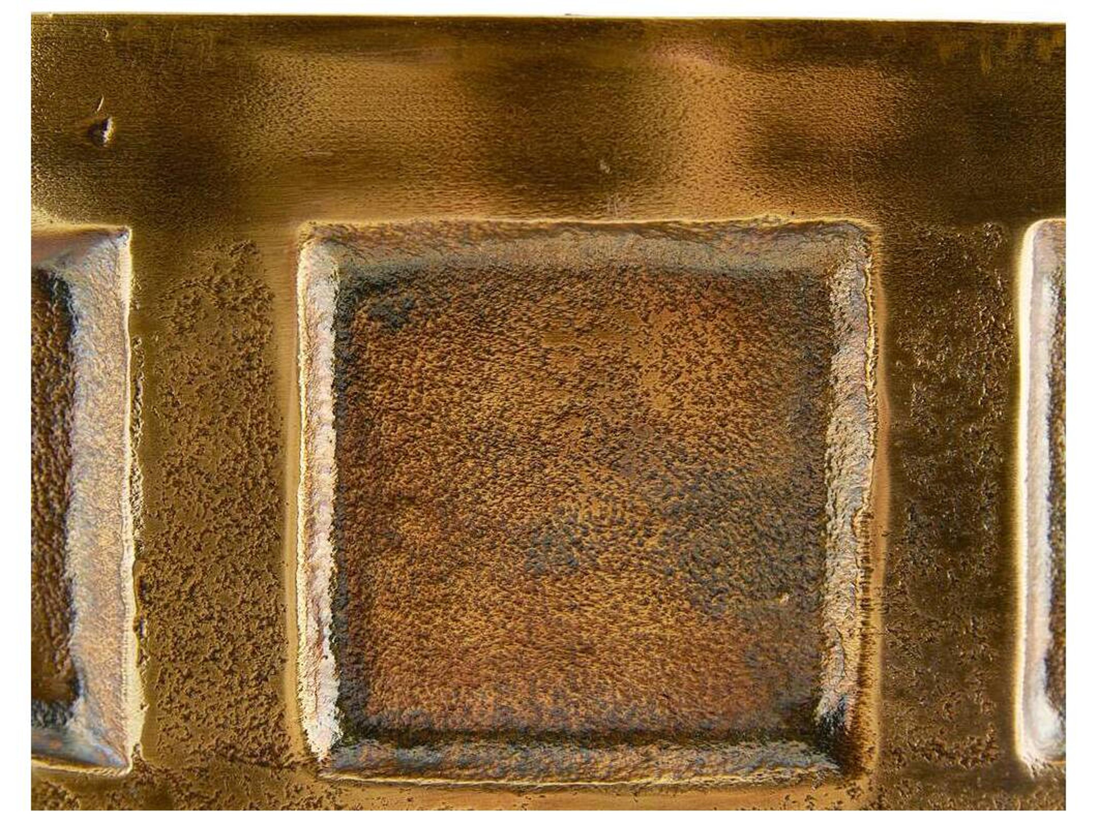 Arteriors Home Millenia Round Metal Antique Brass End Table