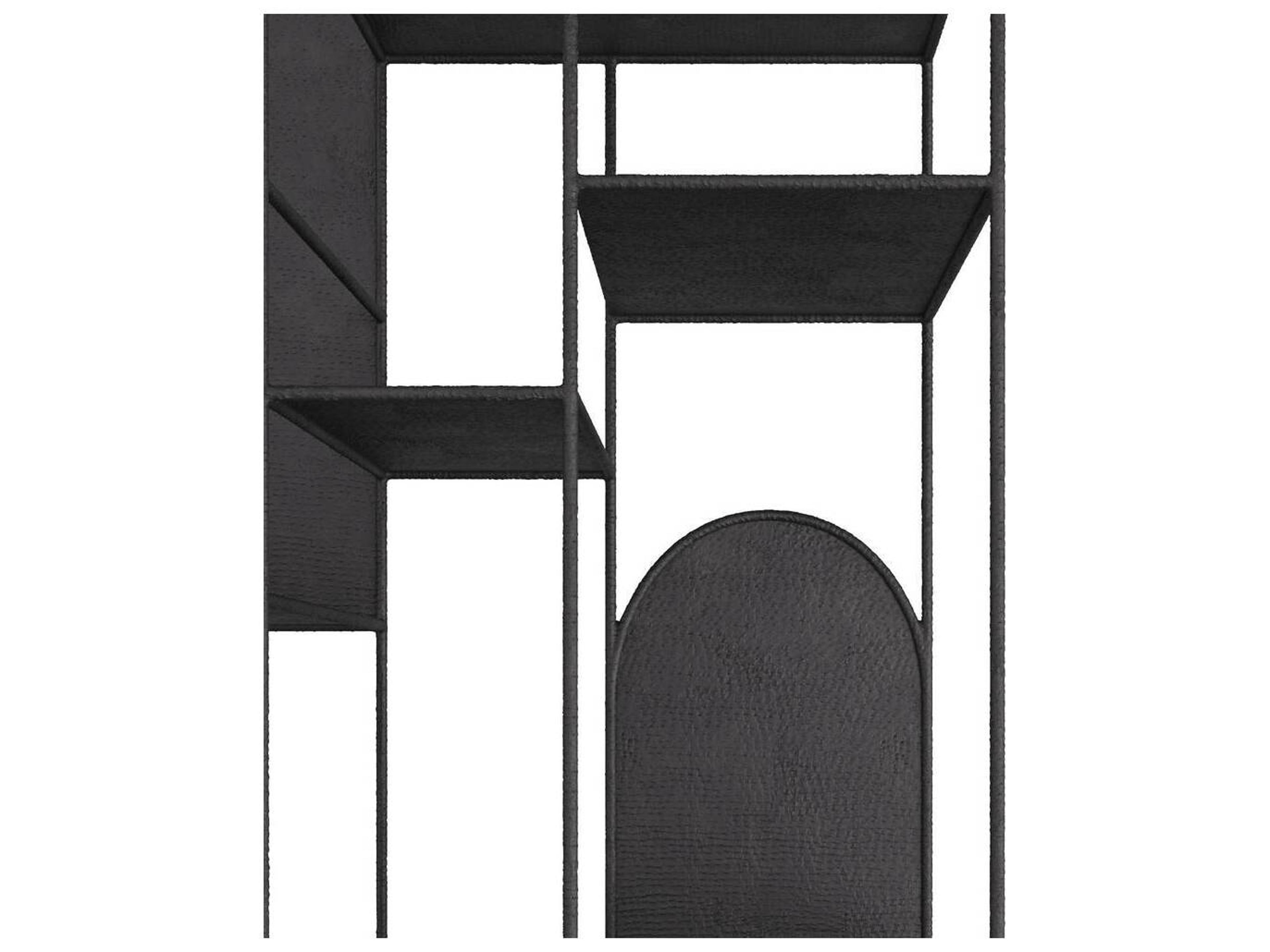 Arteriors Home Hammered Natural Iron Meson Bookcase