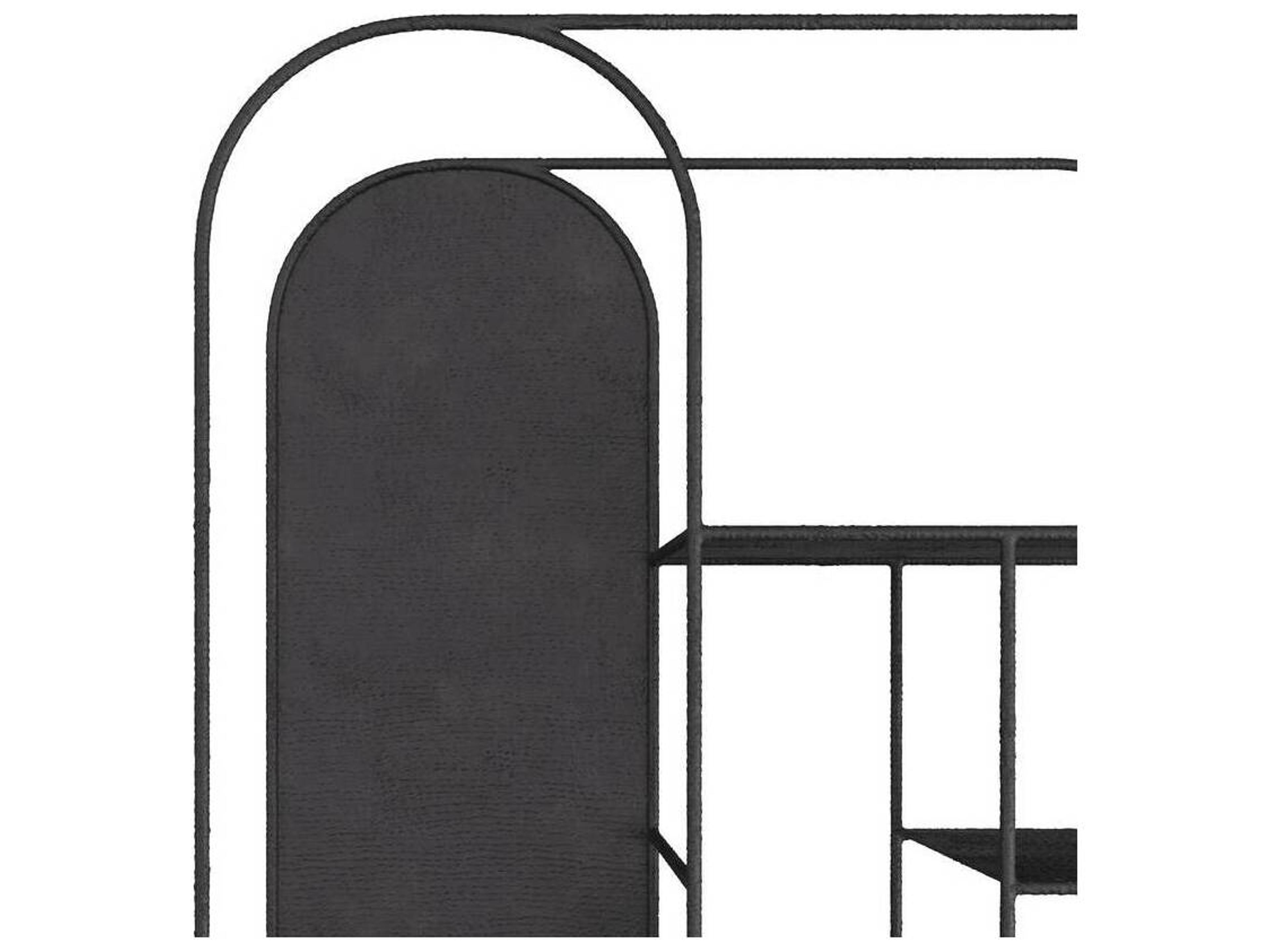 Arteriors Home Hammered Natural Iron Meson Bookcase