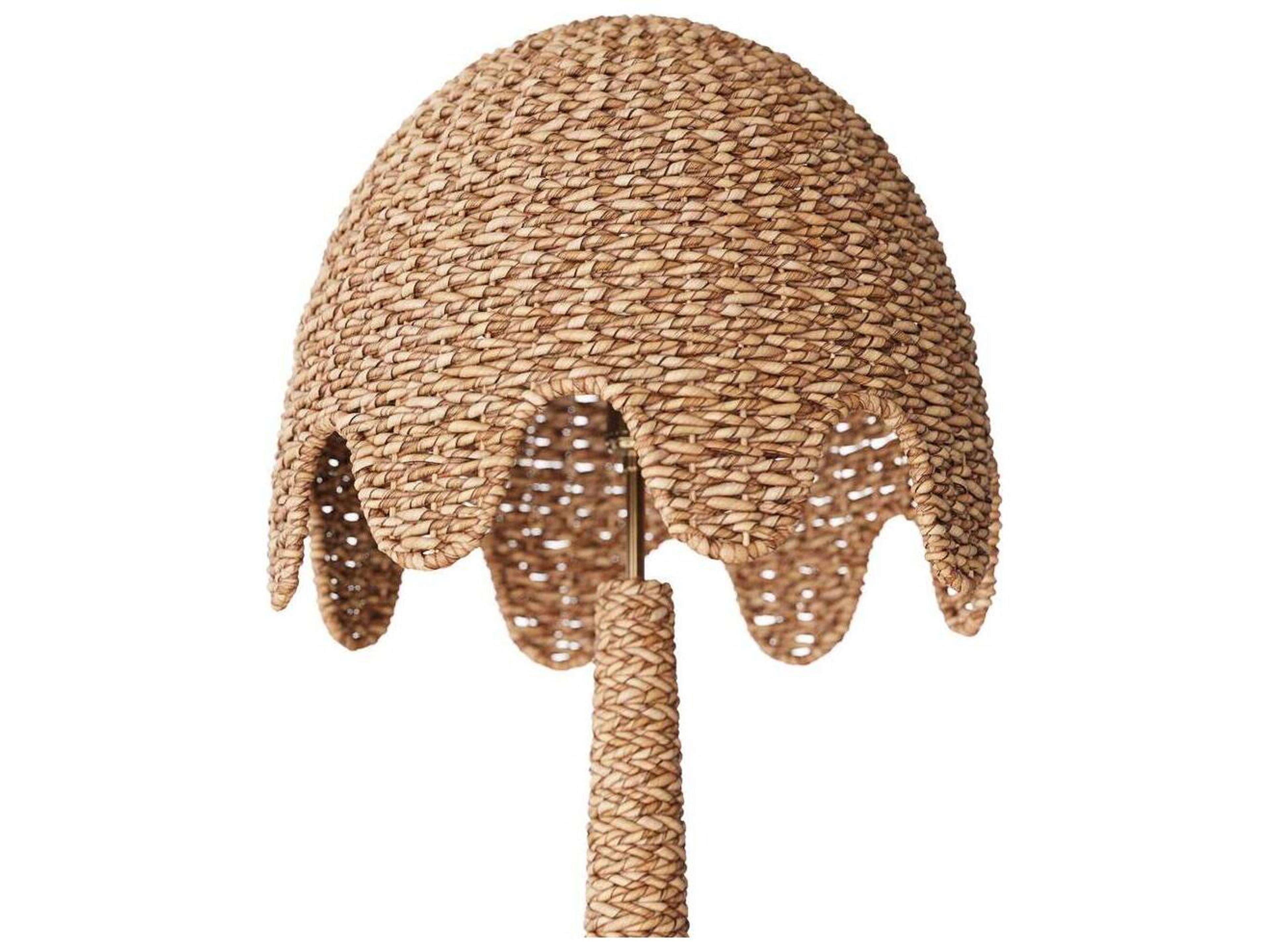 Arteriors Home Mar Natural Antique Brass Brown Floor Lamp