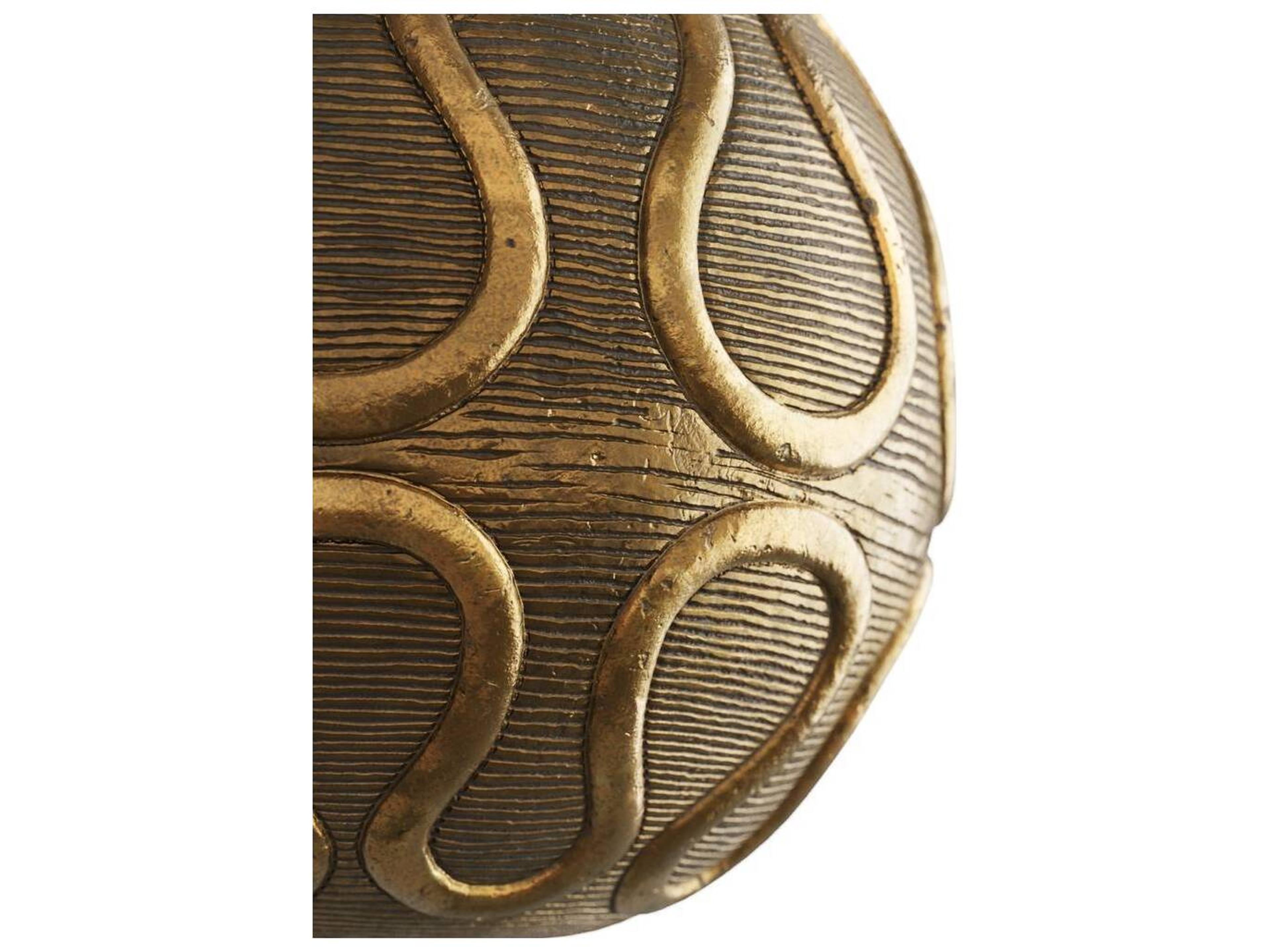 Arteriors Home Serpiente Vintage Brass Ivory Buffet Lamp