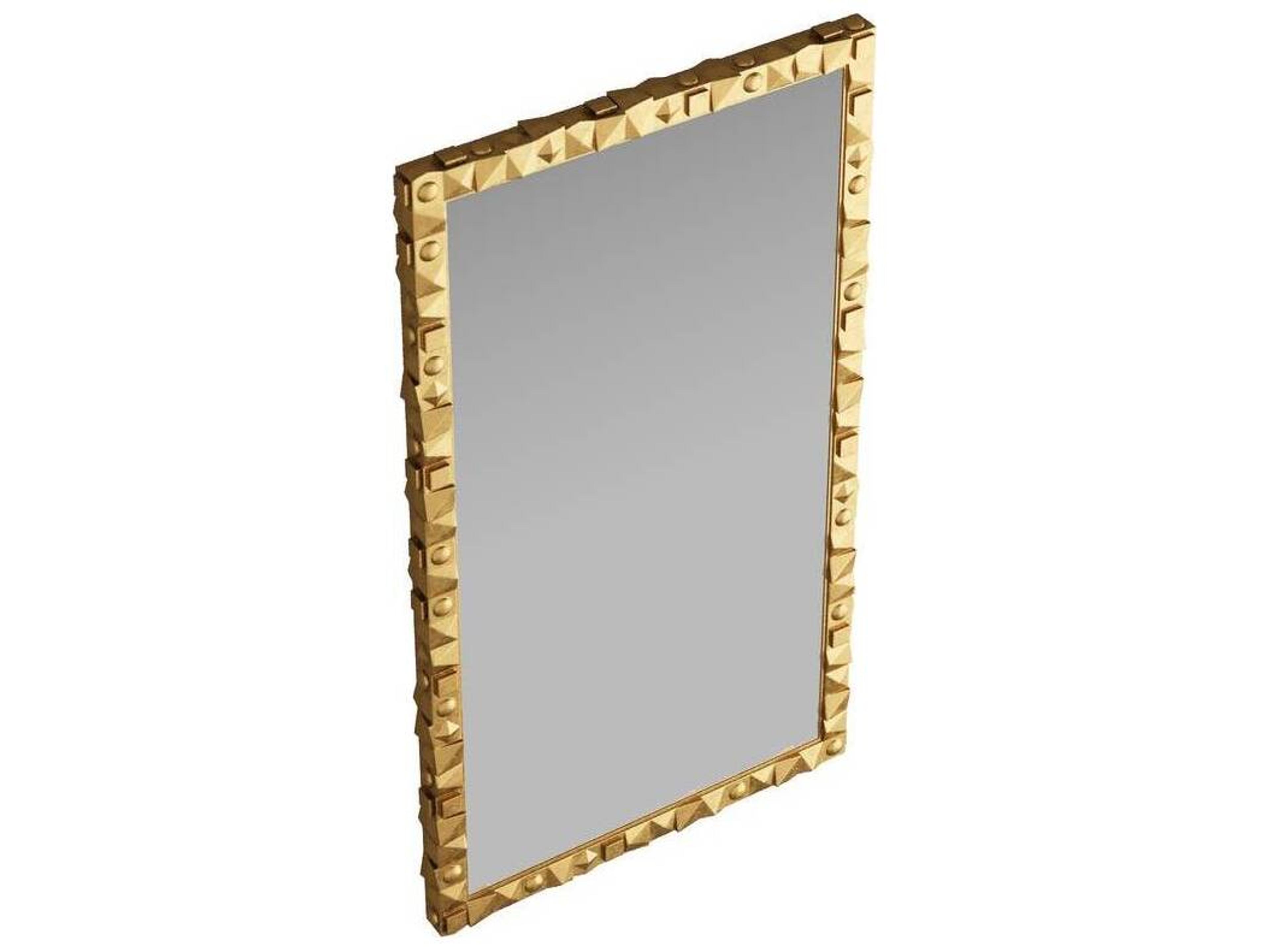 Arteriors Home Empire Antique Brass Plain Floor Mirror Rectangular