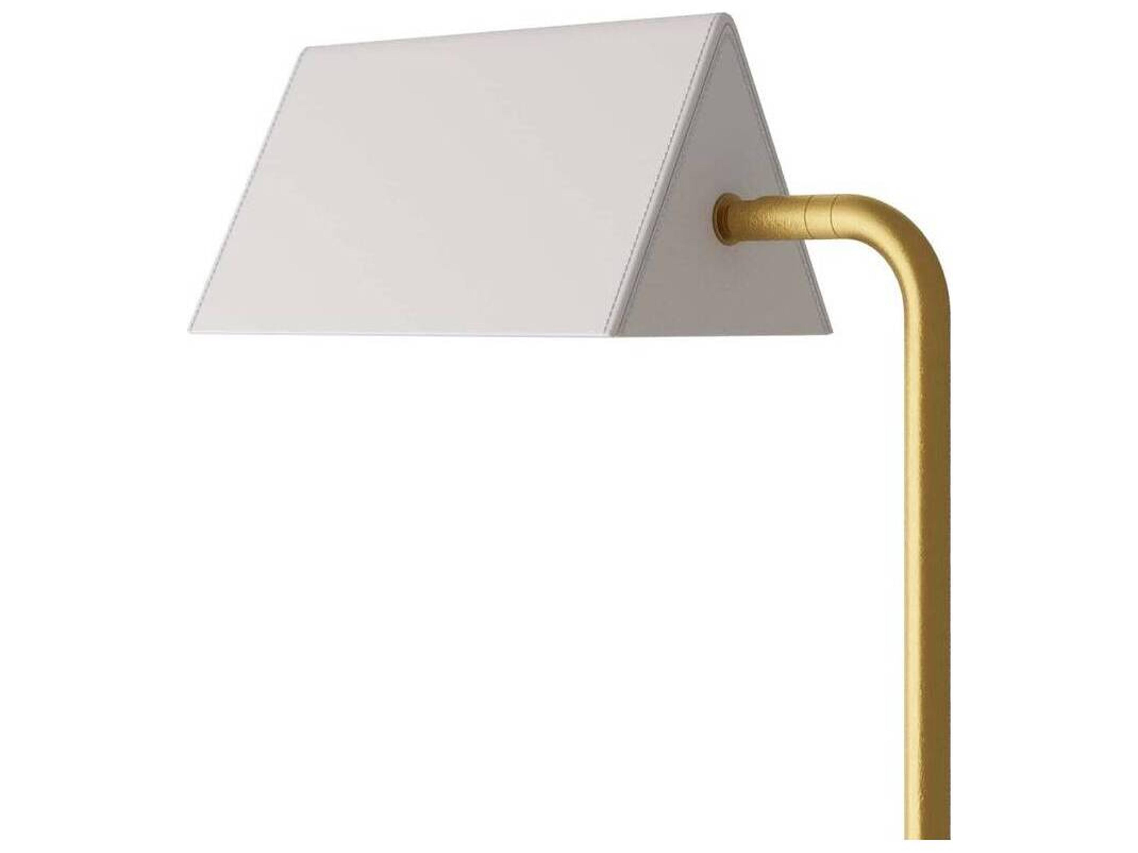 Arteriors Home Antique Brass White Buffet Lamp