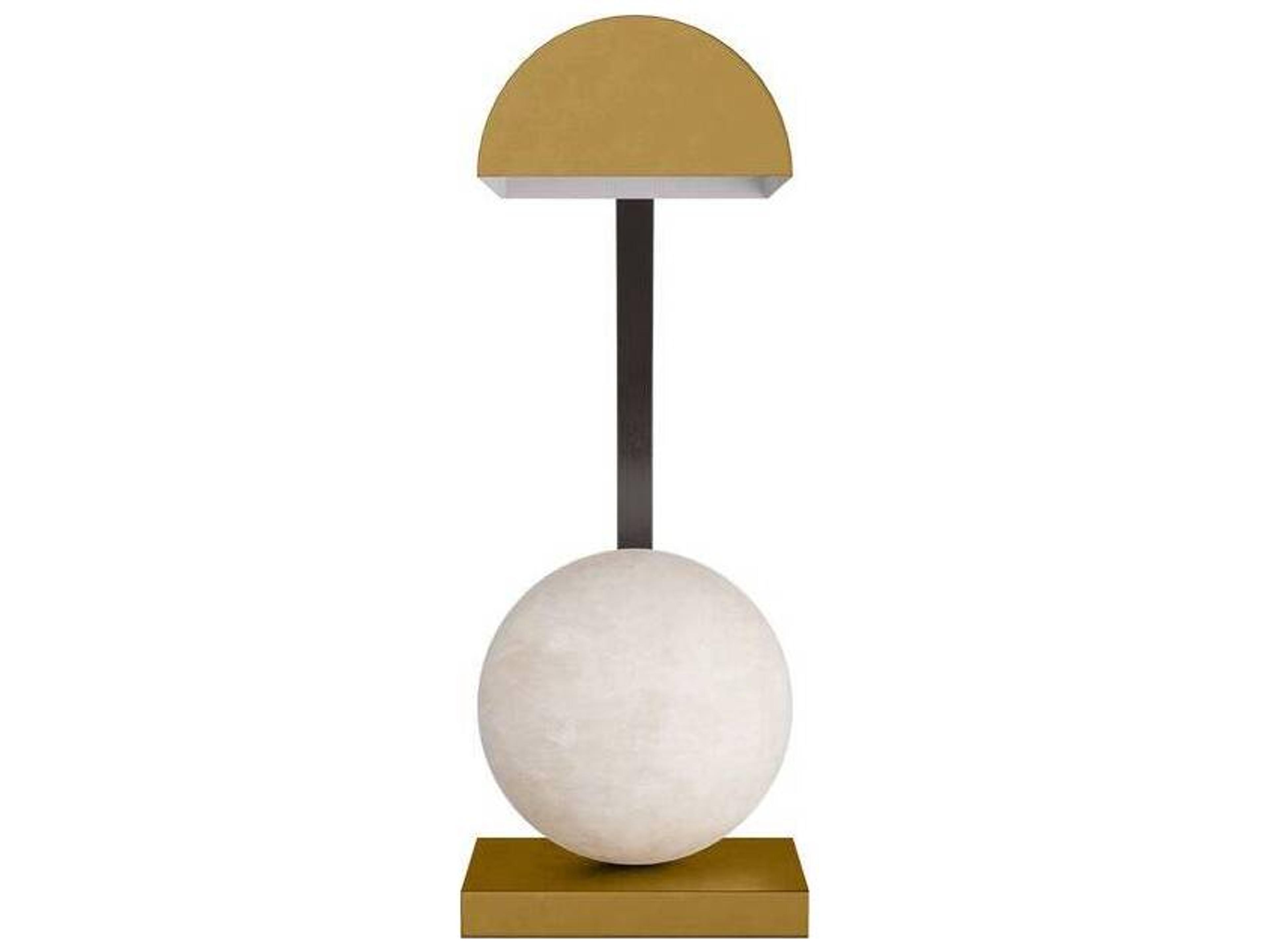 Arteriors Venice Table Lamp Sculptural Antique Brass Desk Light