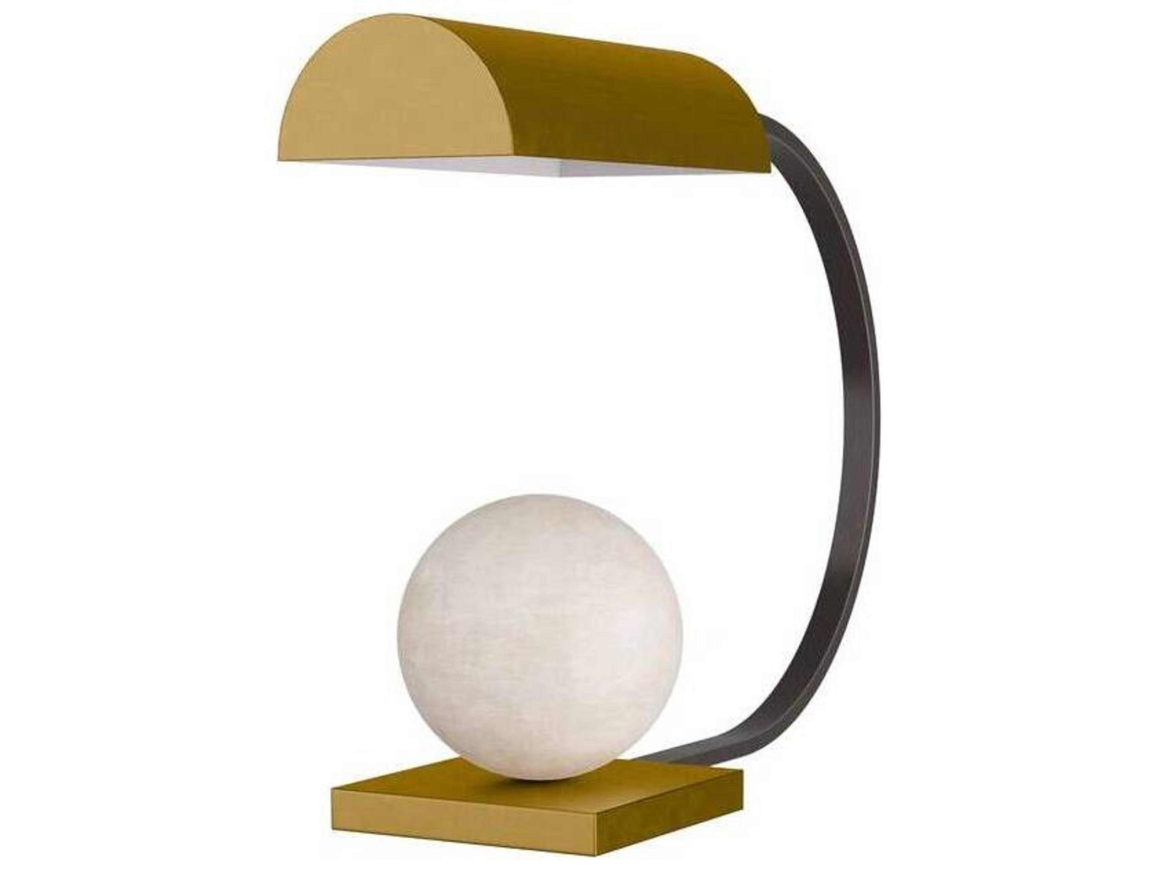 Arteriors Home Venice Antique Brass White Table Lamp