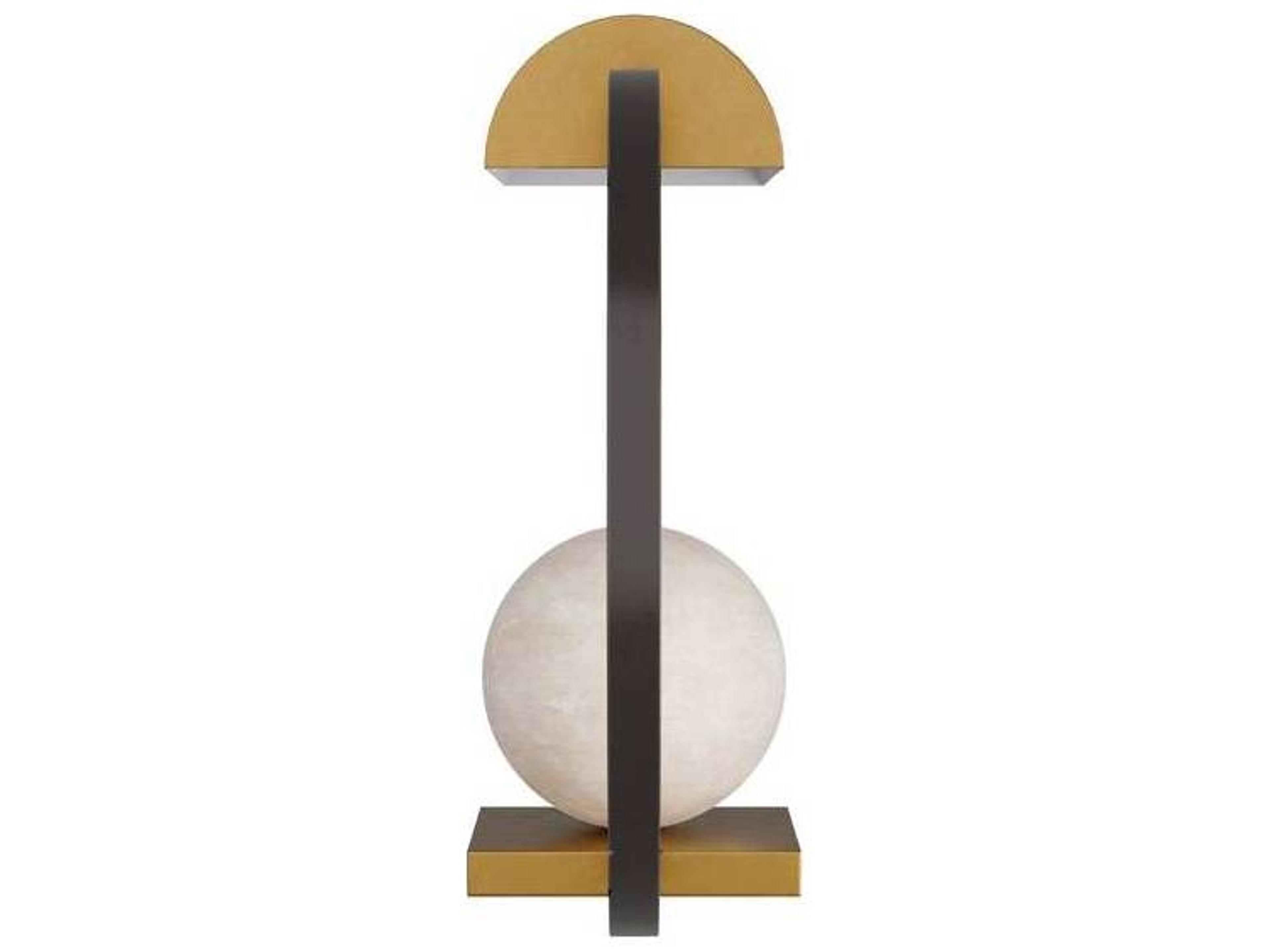 Arteriors Home Venice Antique Brass White Table Lamp