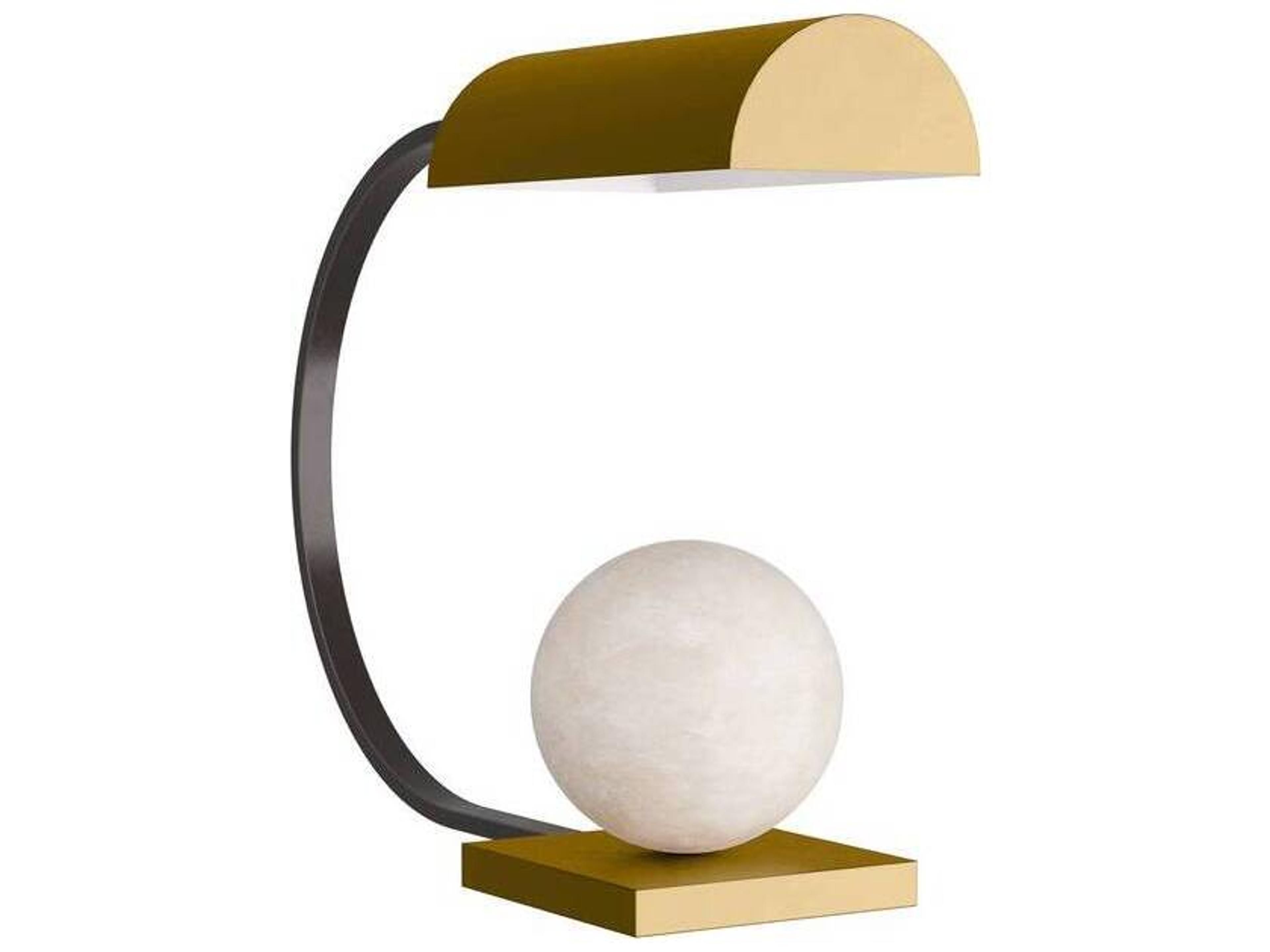 Arteriors Home Venice Antique Brass White Table Lamp