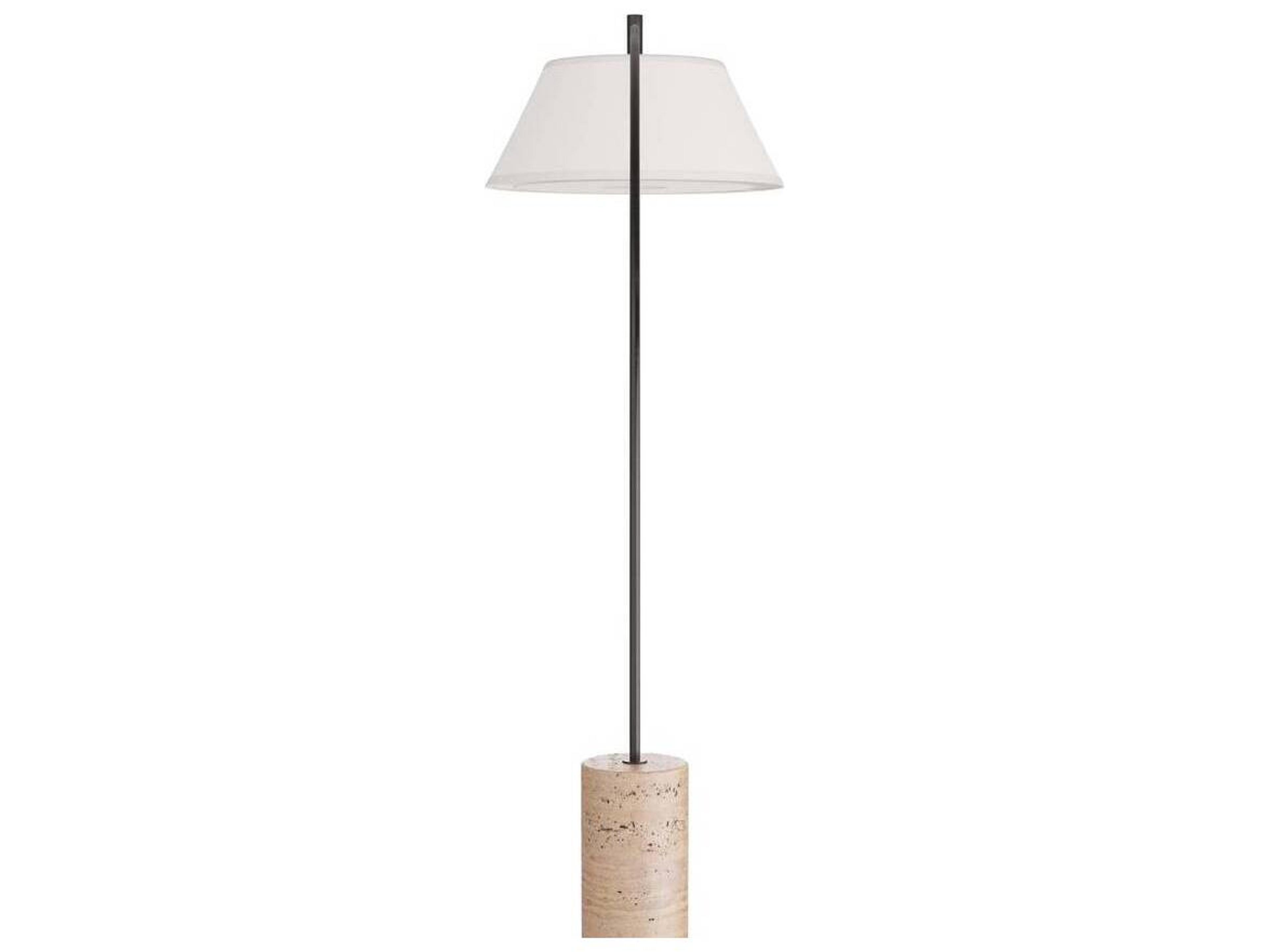 Arteriors Home Walding English Bronze Natural Floor Lamp