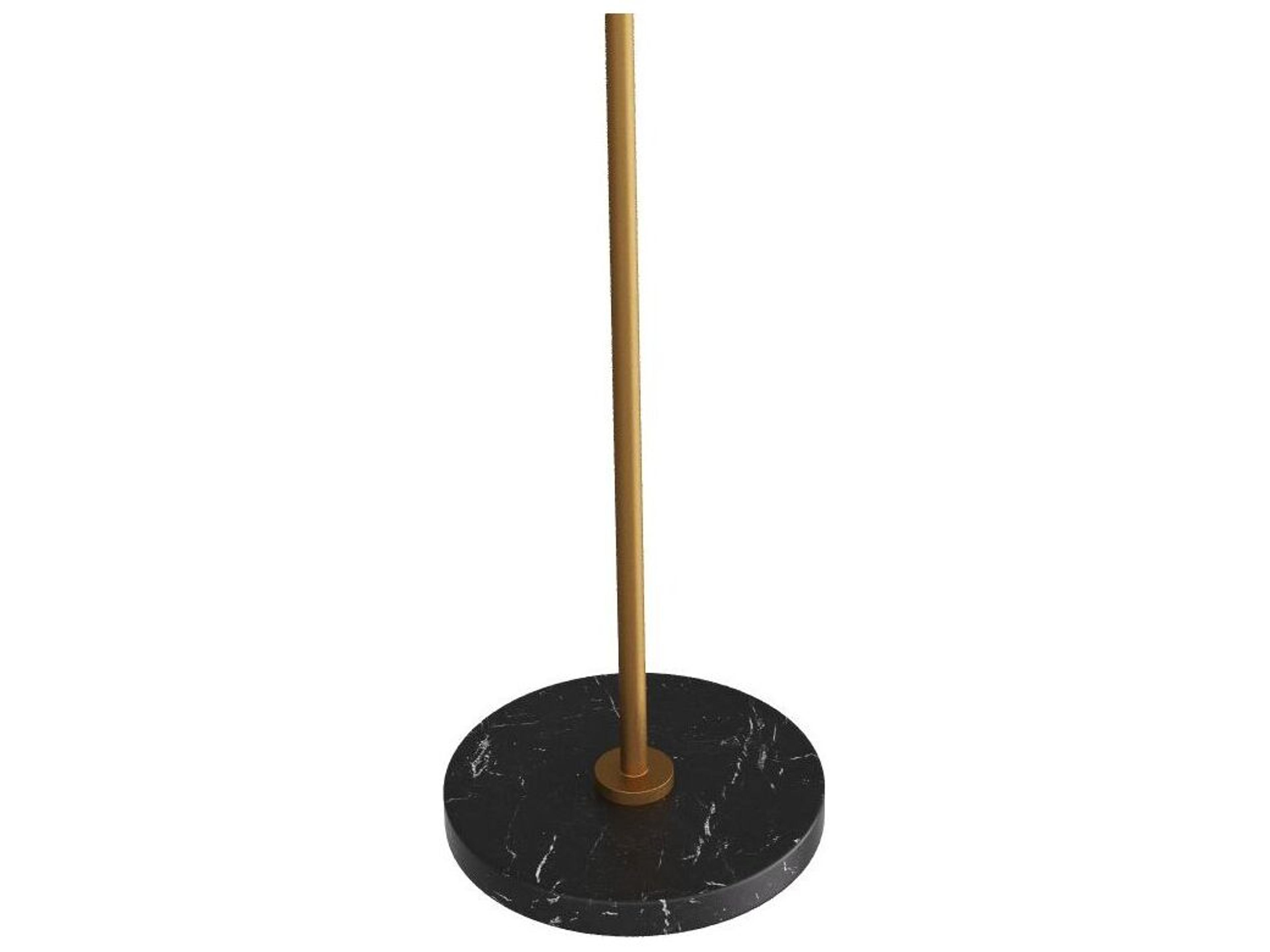 Arteriors Home Alaric Antique Brass Black Floor Lamp
