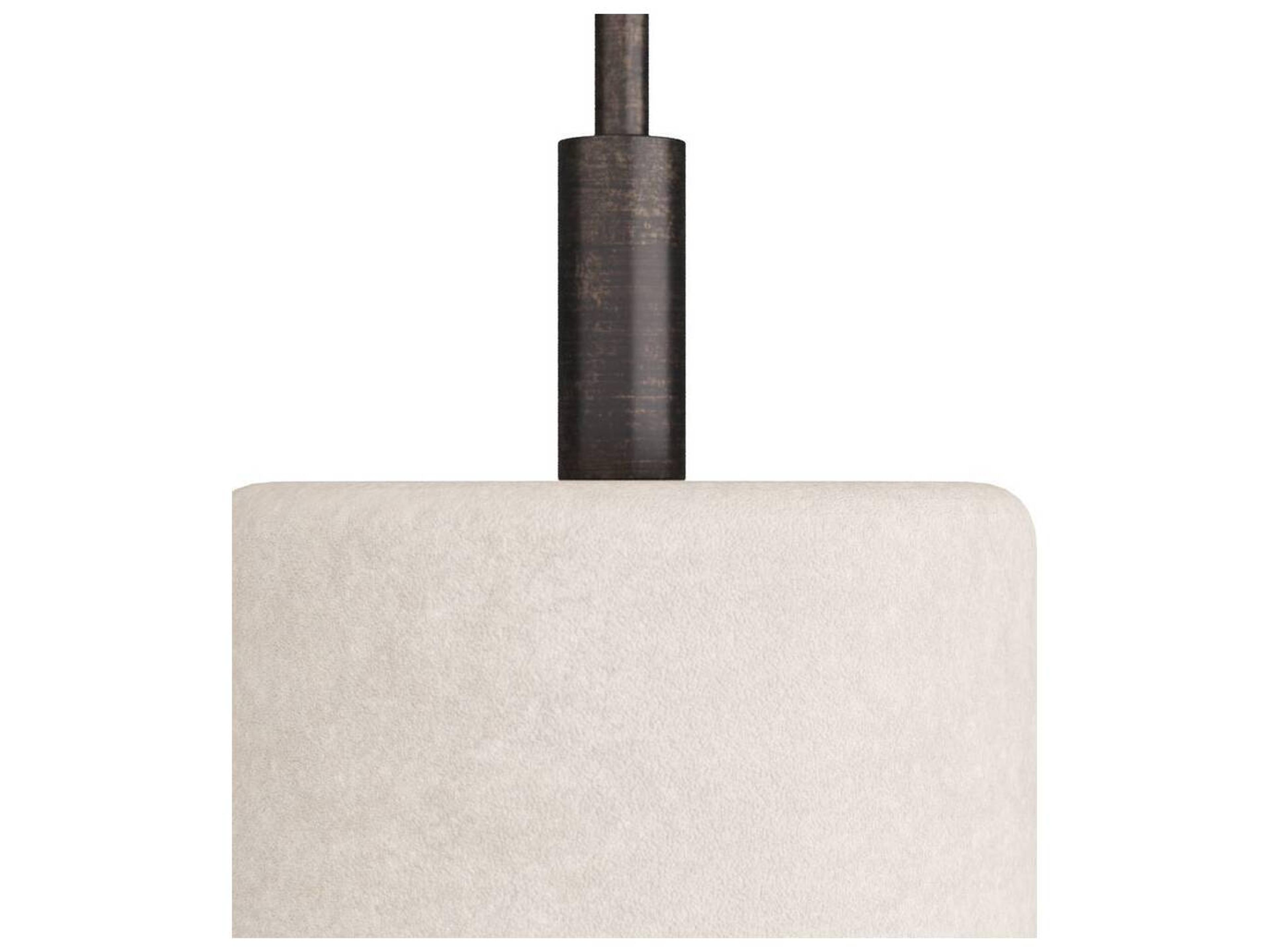 Arteriors Home Xena Burnt Iron White Black Floor Lamp